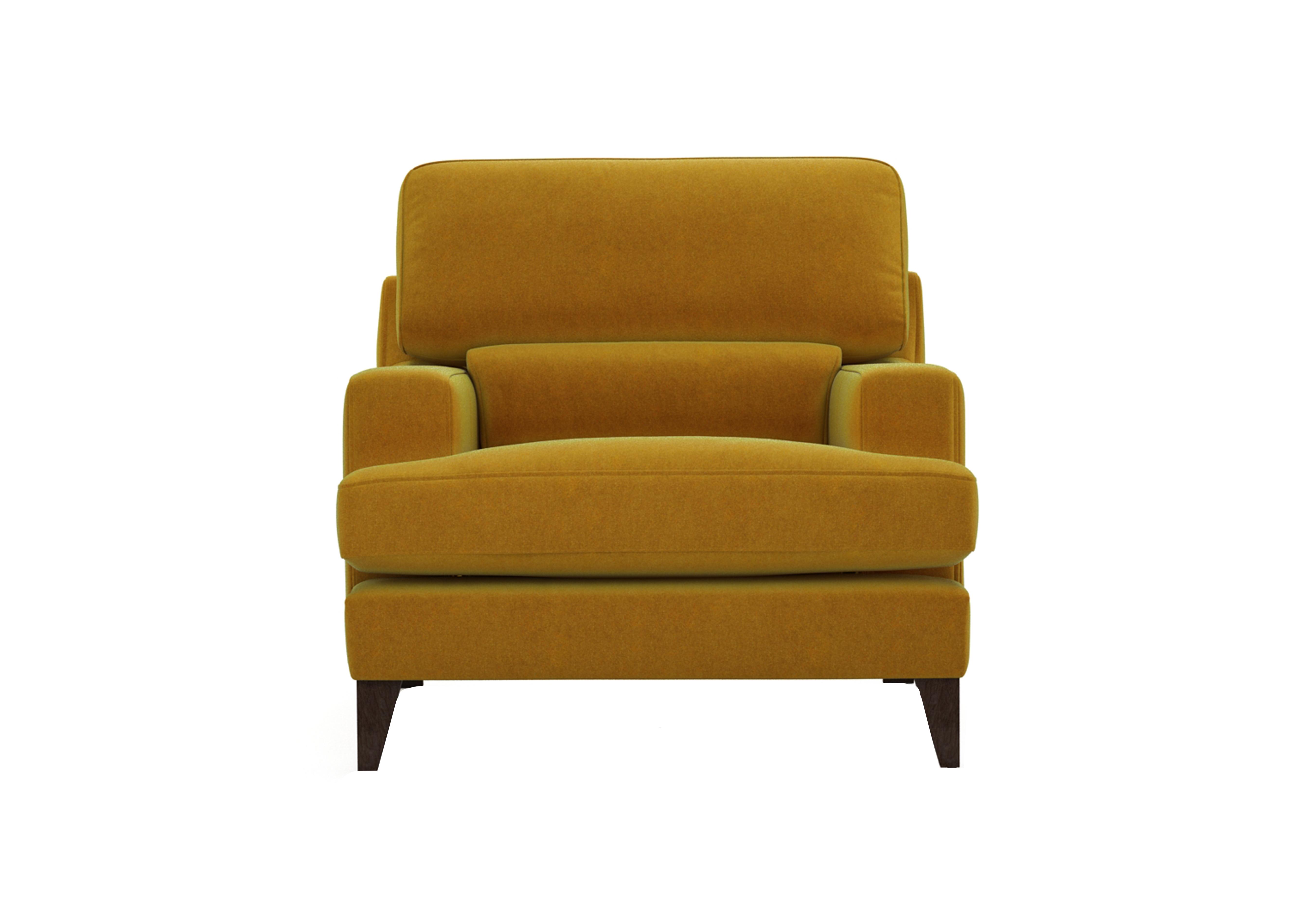 Romilly Fabric Armchair in Gol204 Golden Spice Wa Ft on Furniture Village