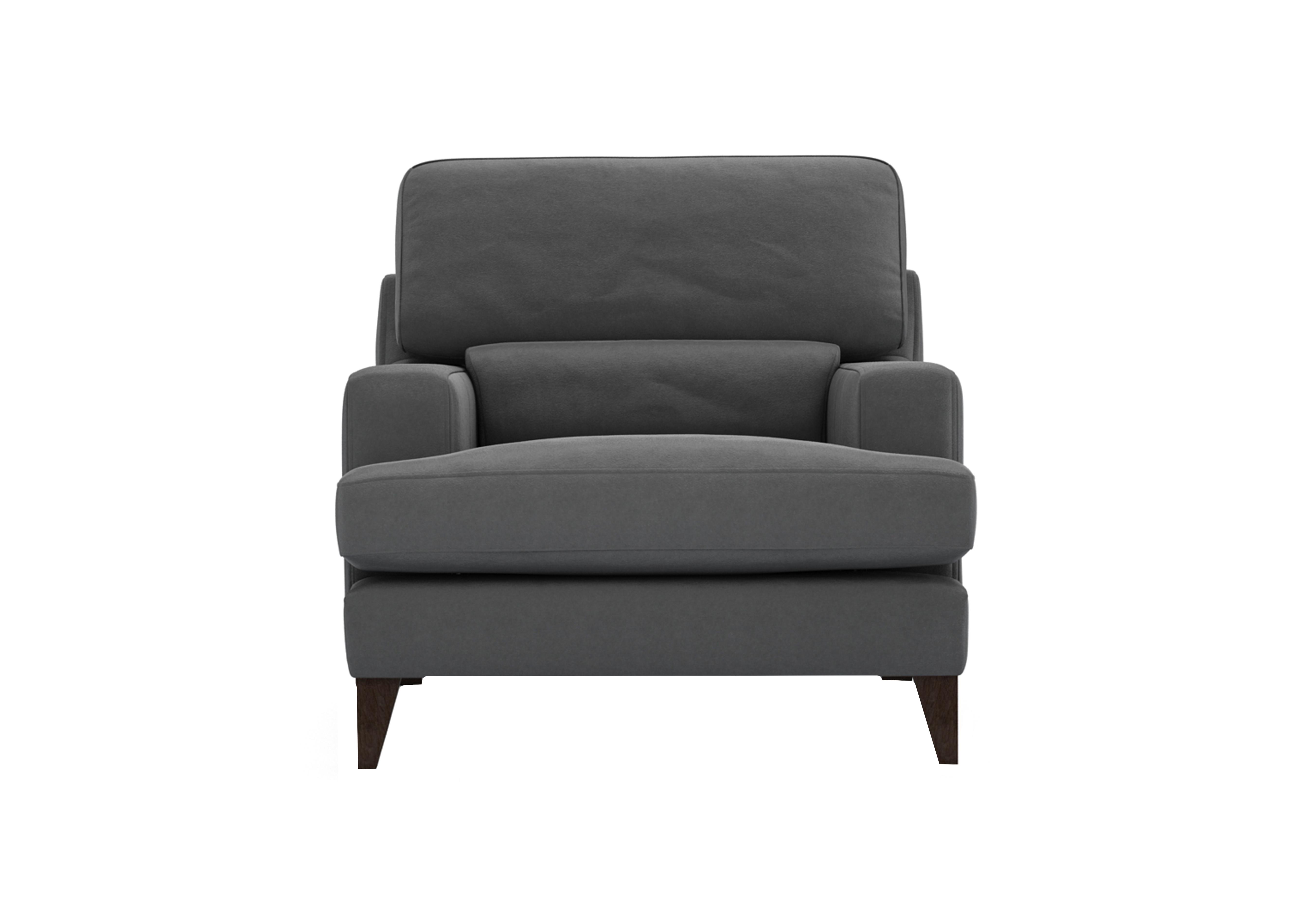 Romilly Fabric Armchair in Sla157 Slate Shadow Wa Ft on Furniture Village