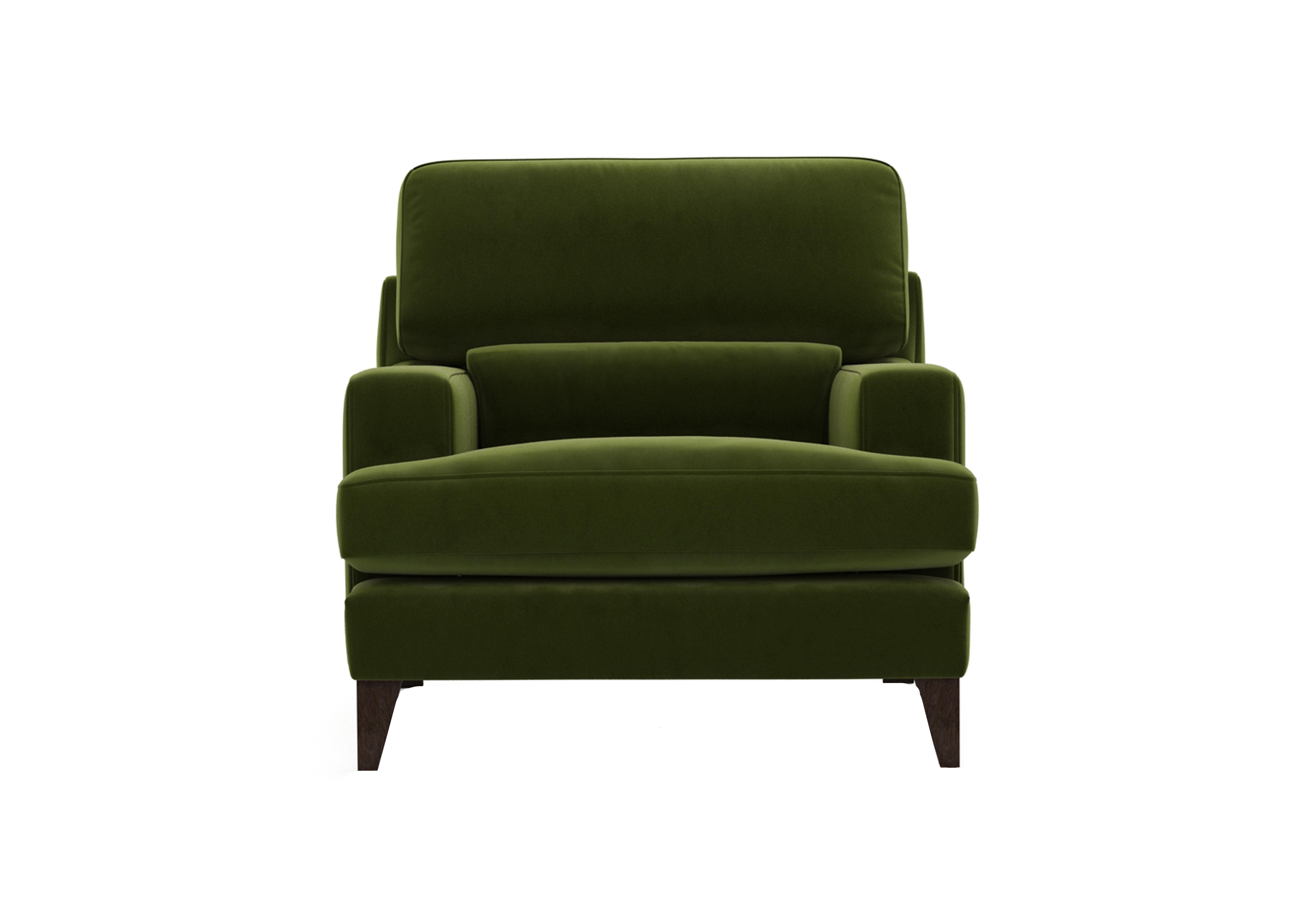 Romilly Fabric Armchair in Woo160 Woodland Moss Wa Ft on Furniture Village