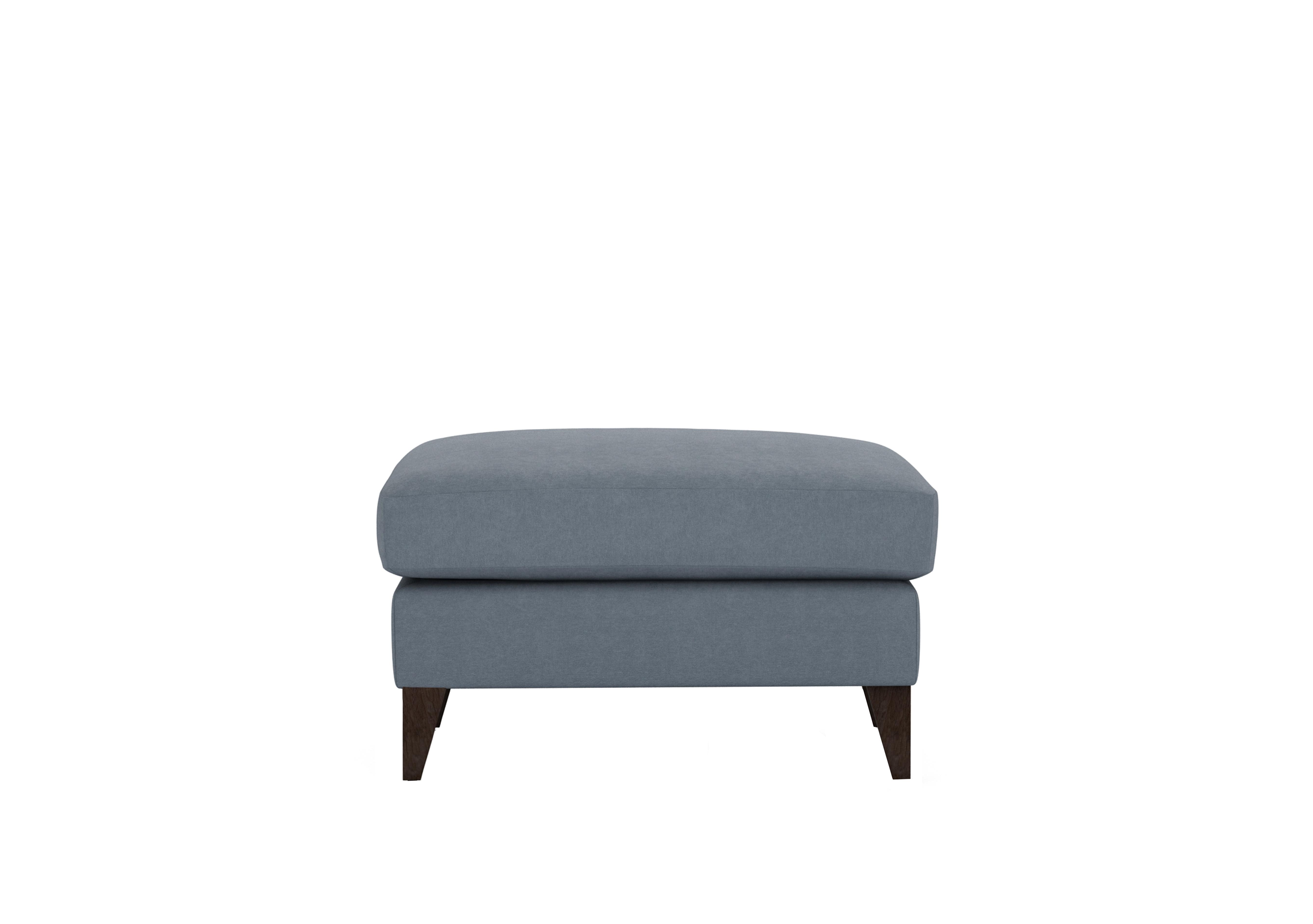 Romilly Fabric Footstool in Blu222 Blue Matcha Wa Ft on Furniture Village