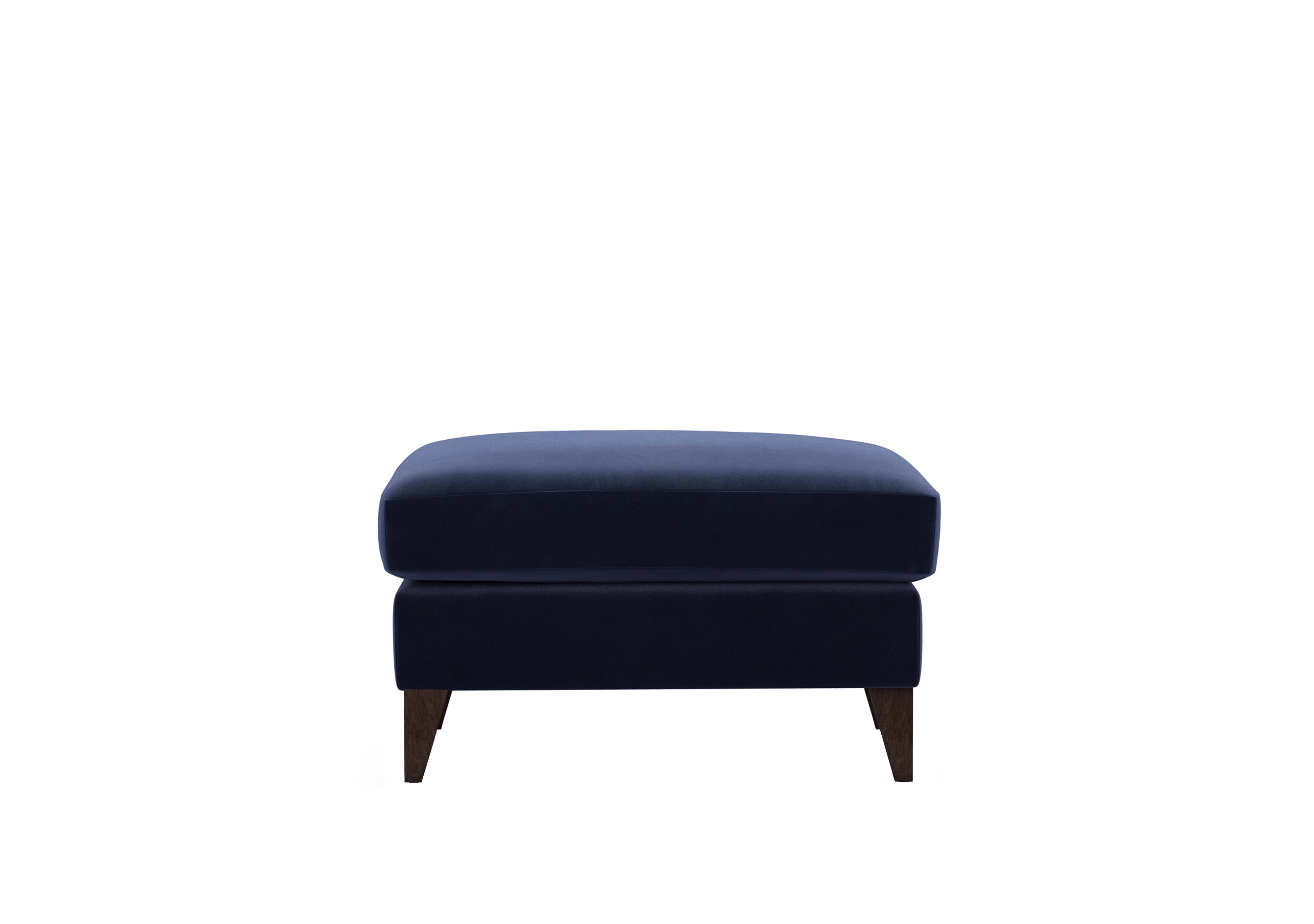 Romilly Fabric Footstool in Mid009 Midnight Indigo Wa Ft on Furniture Village