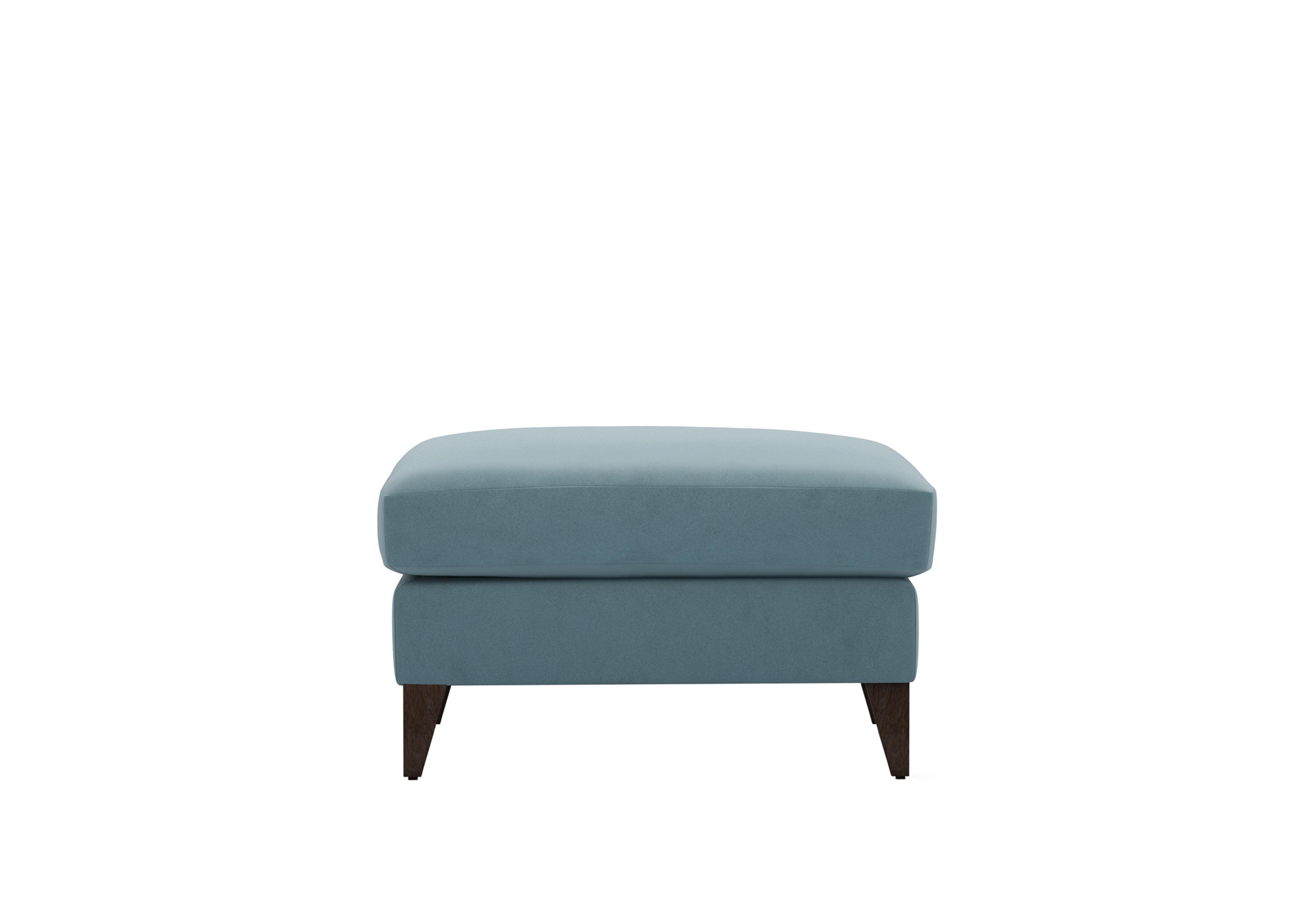 Romilly Fabric Footstool in Sha252 Shallow Puddle Wa Ft on Furniture Village