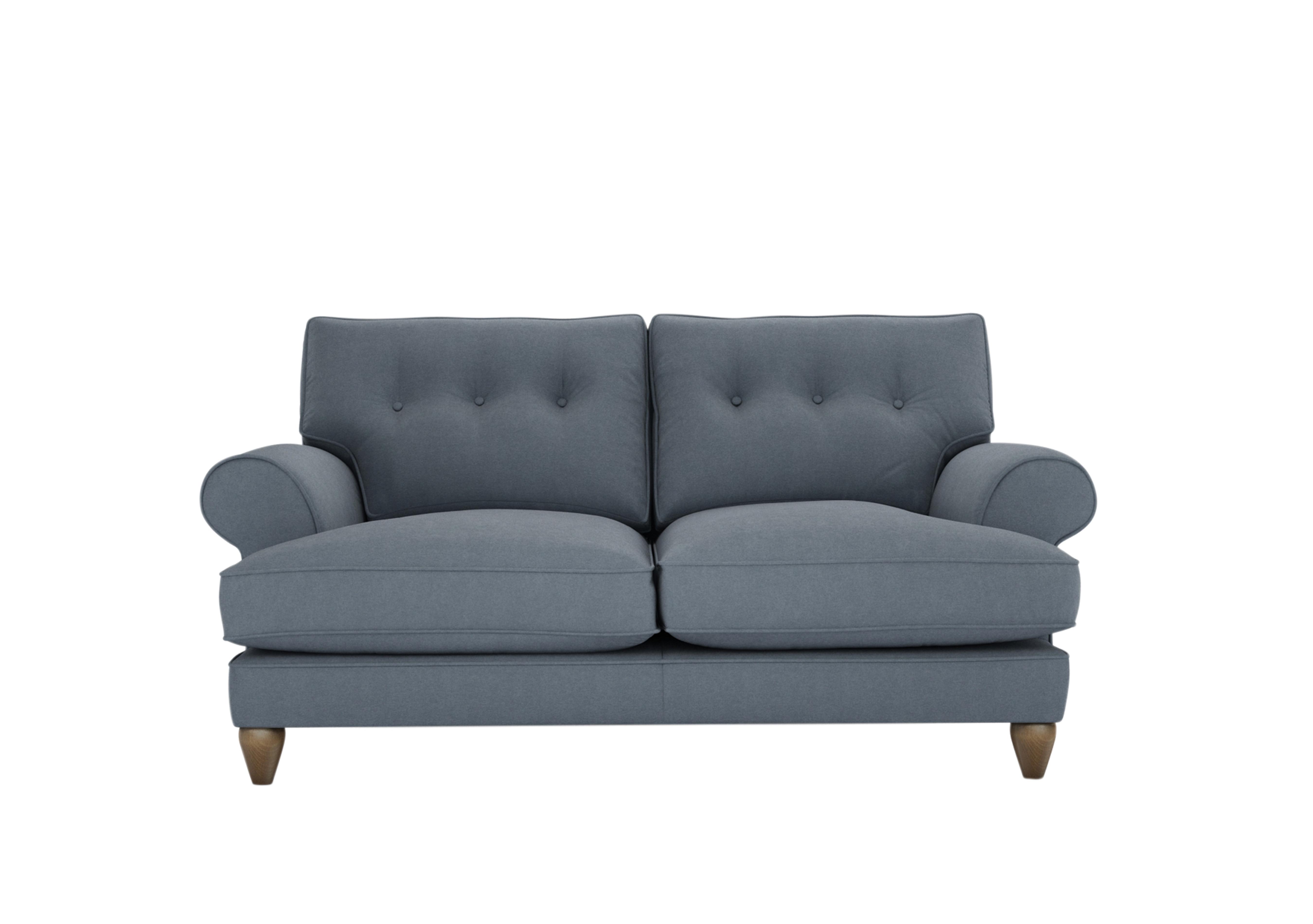 Bronwyn 2.5 Seater Fabric Classic Back Sofa in Blu222 Blue Matcha on Furniture Village