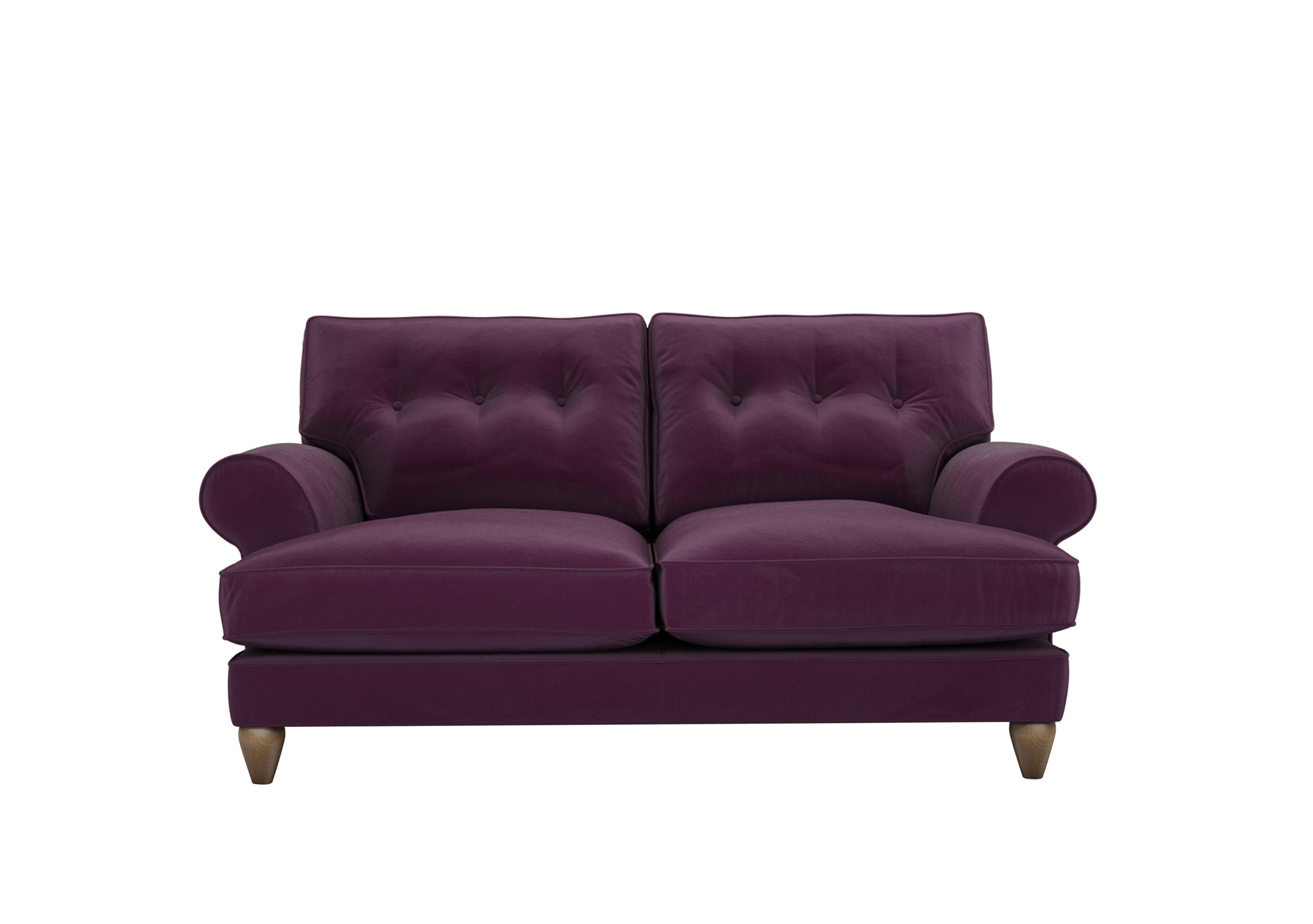 Bronwyn 2.5 Seater Fabric Classic Back Sofa in Fro011 Frosted Grape on Furniture Village