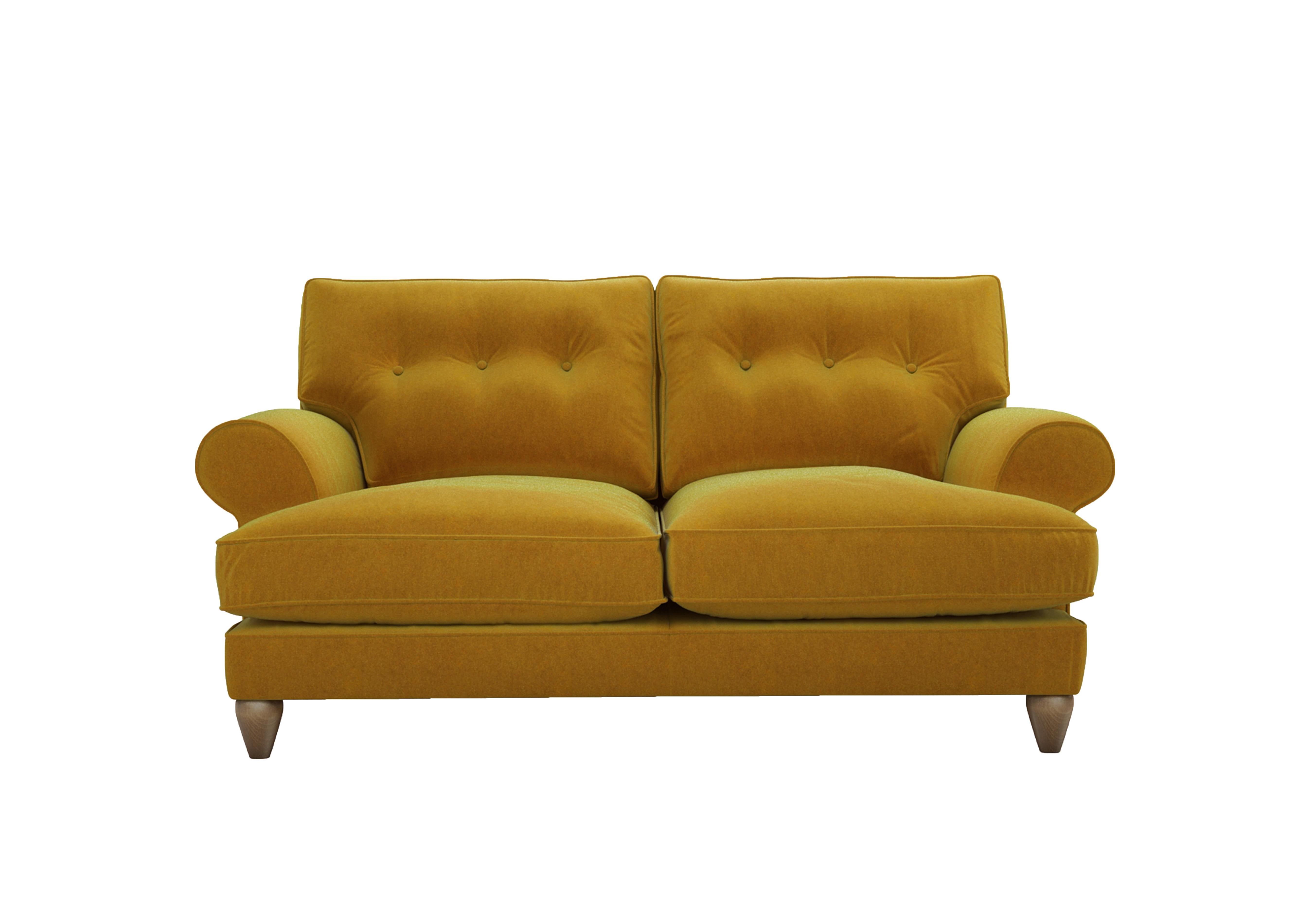 Bronwyn 2.5 Seater Fabric Classic Back Sofa in Gol204 Golden Spice on Furniture Village