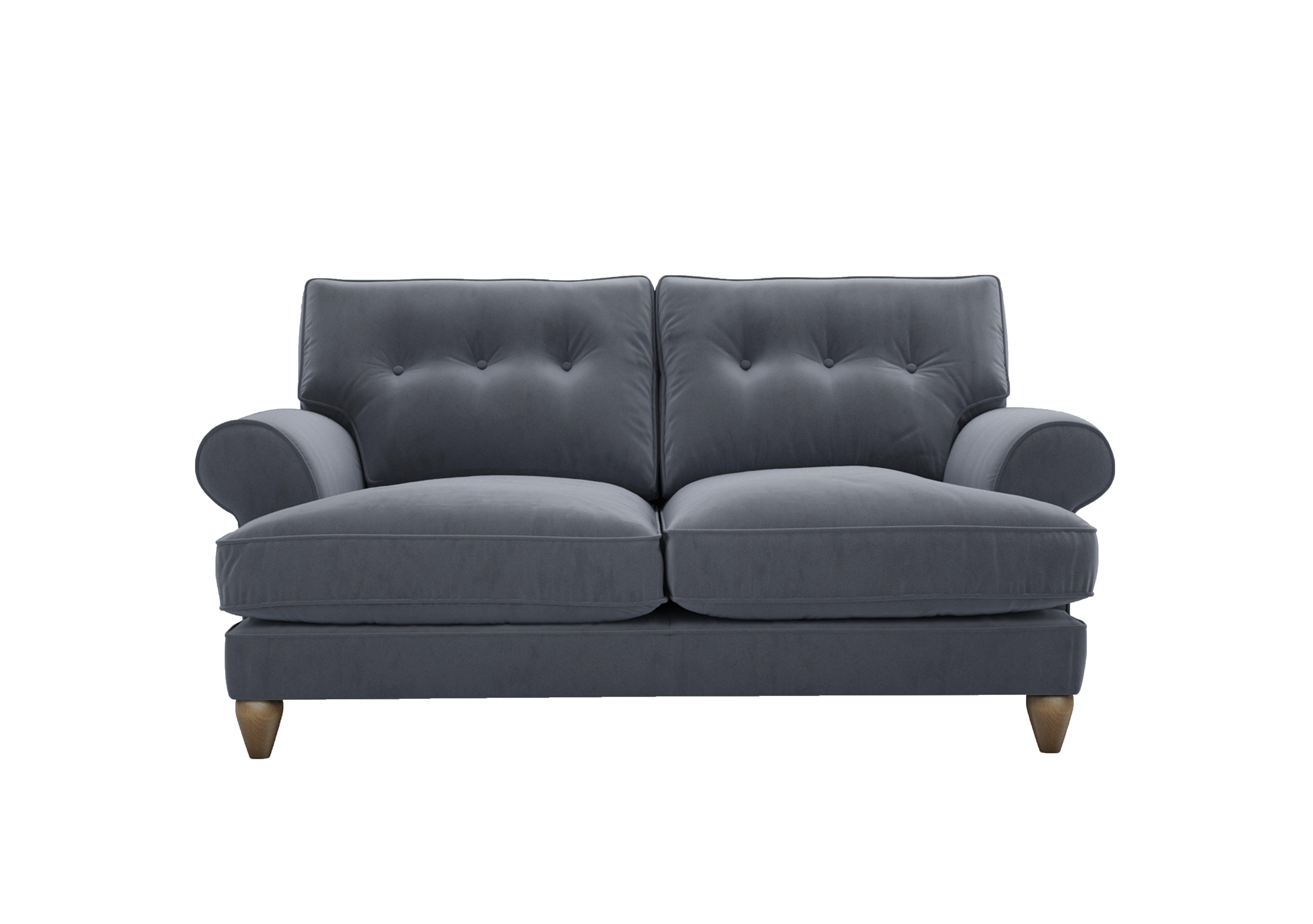 Bronwyn 2.5 Seater Fabric Classic Back Sofa in Rai257 Rain Cloud on Furniture Village
