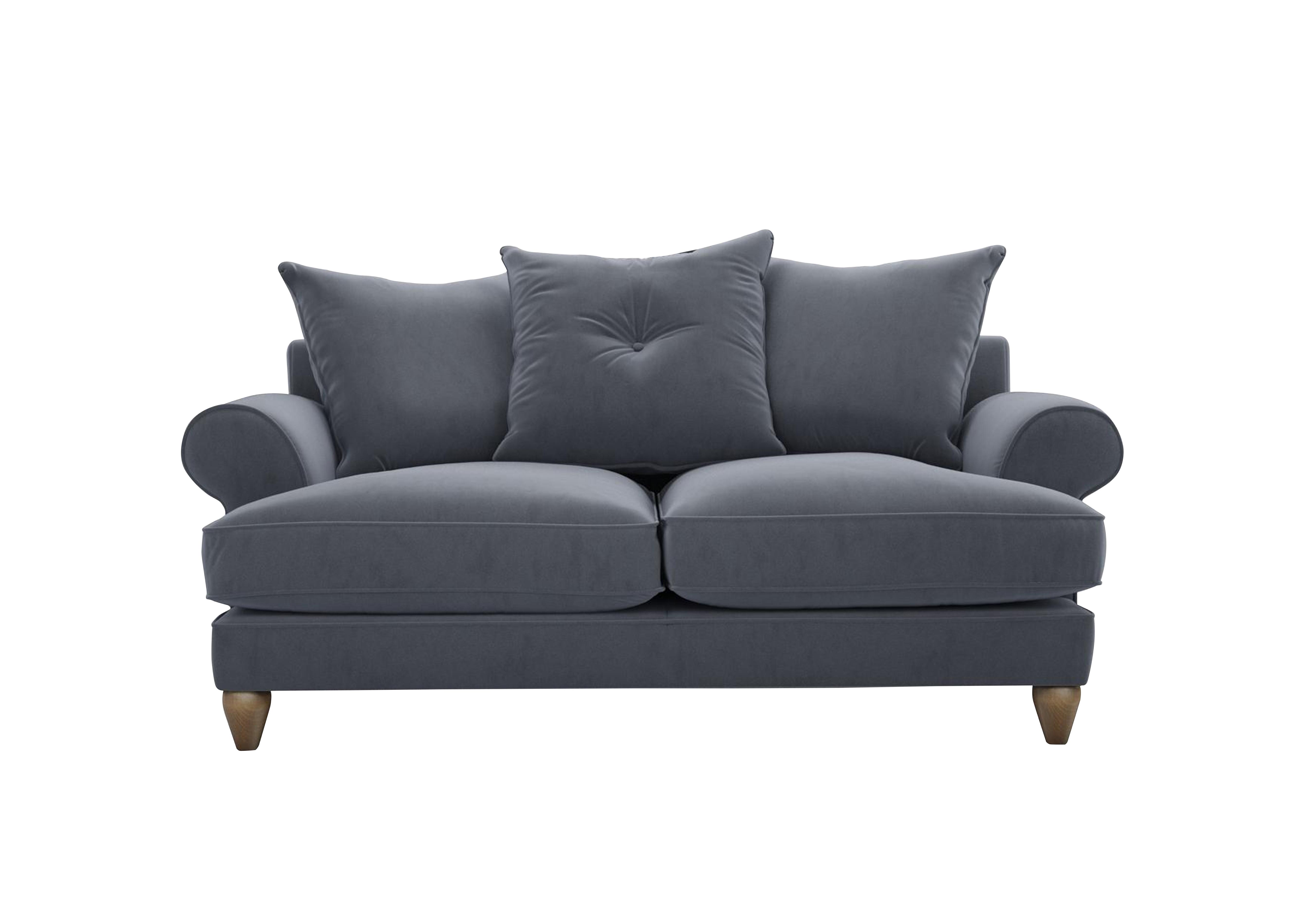 Bronwyn 2.5 Seater Fabric Scatter Back Sofa in Rai257 Rain Cloud on Furniture Village