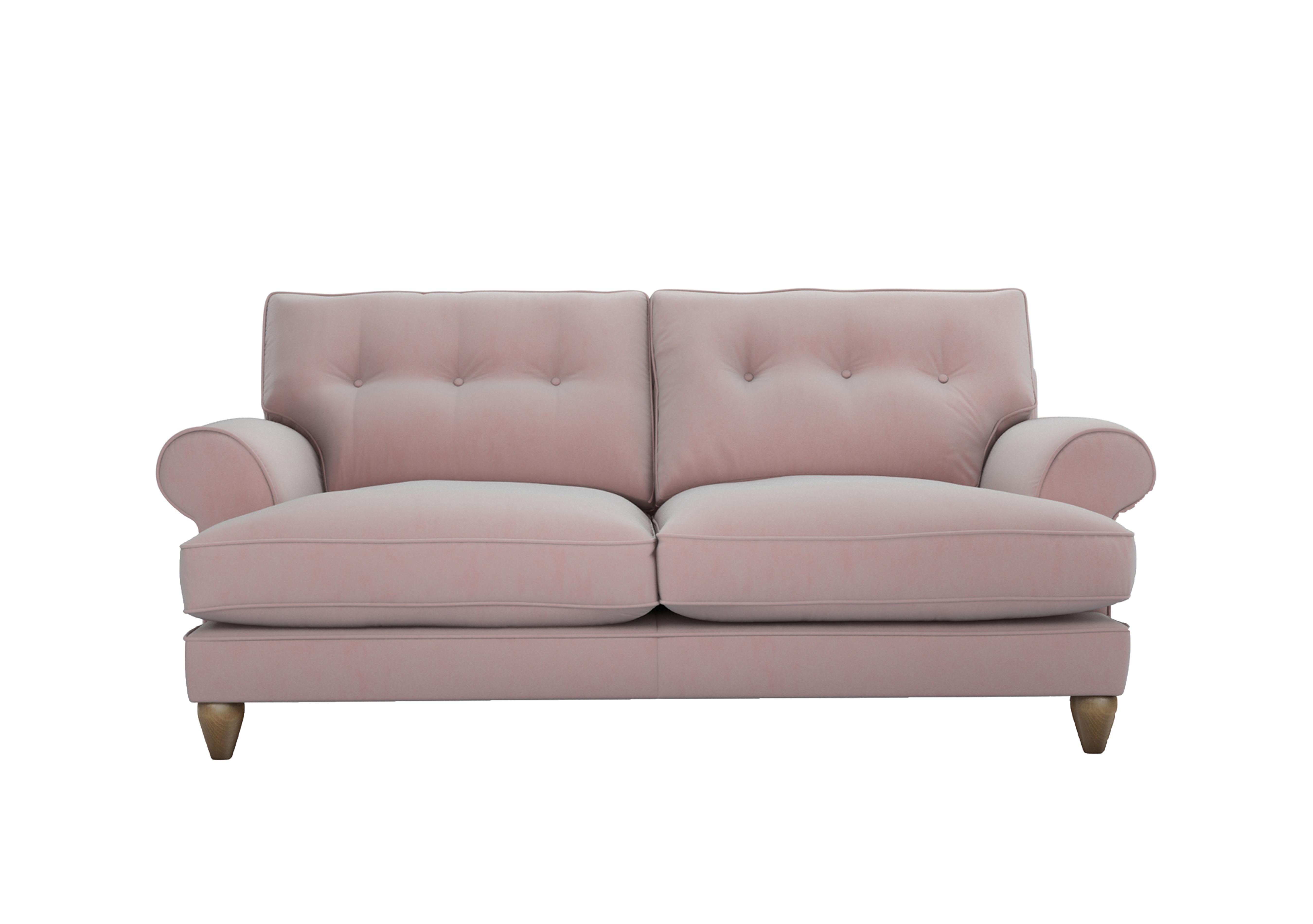 Bronwyn 3 Seater Fabric Classic Back Sofa in Cot256 Cotton Candy on Furniture Village
