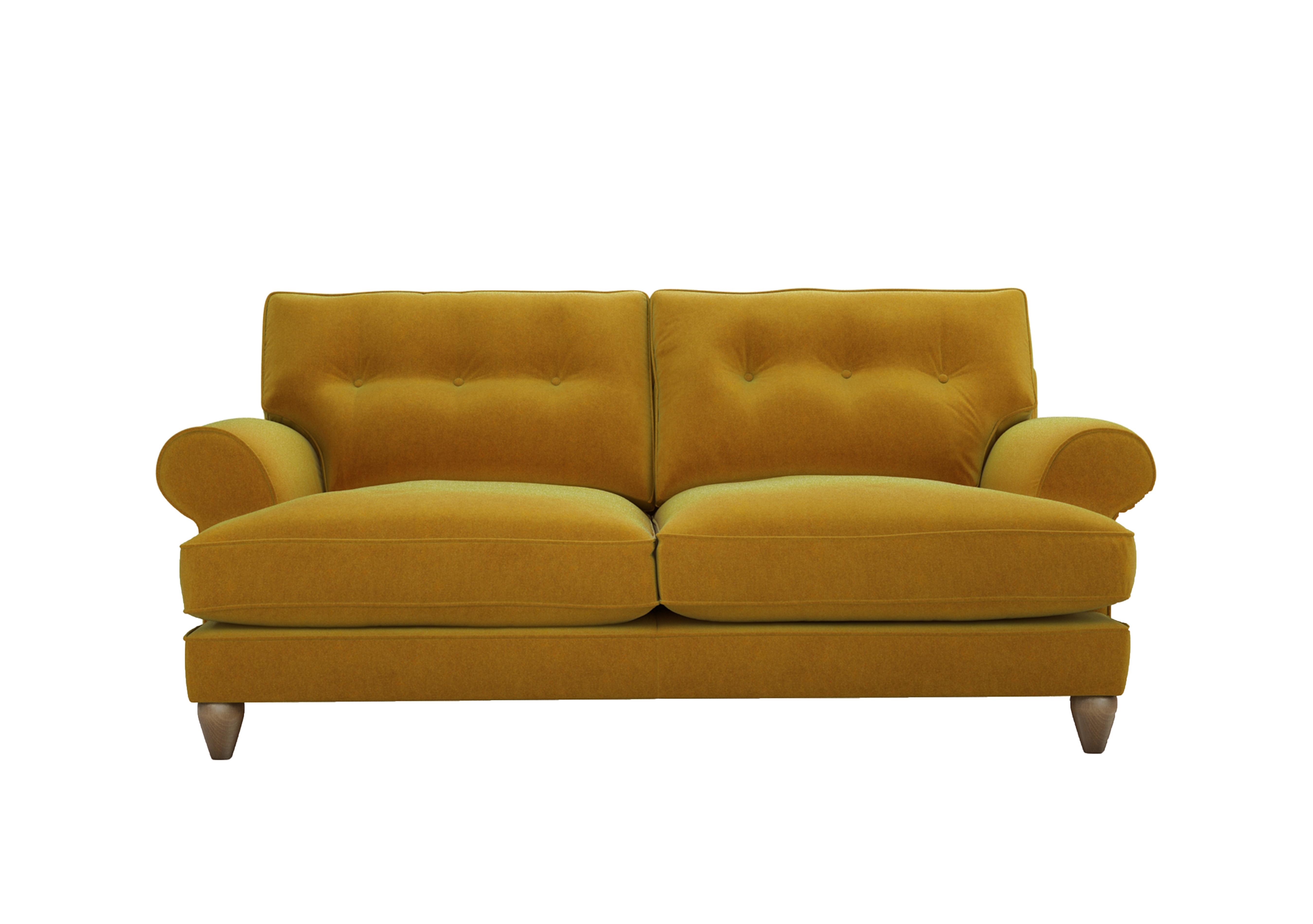 Bronwyn 3 Seater Fabric Classic Back Sofa in Gol204 Golden Spice on Furniture Village