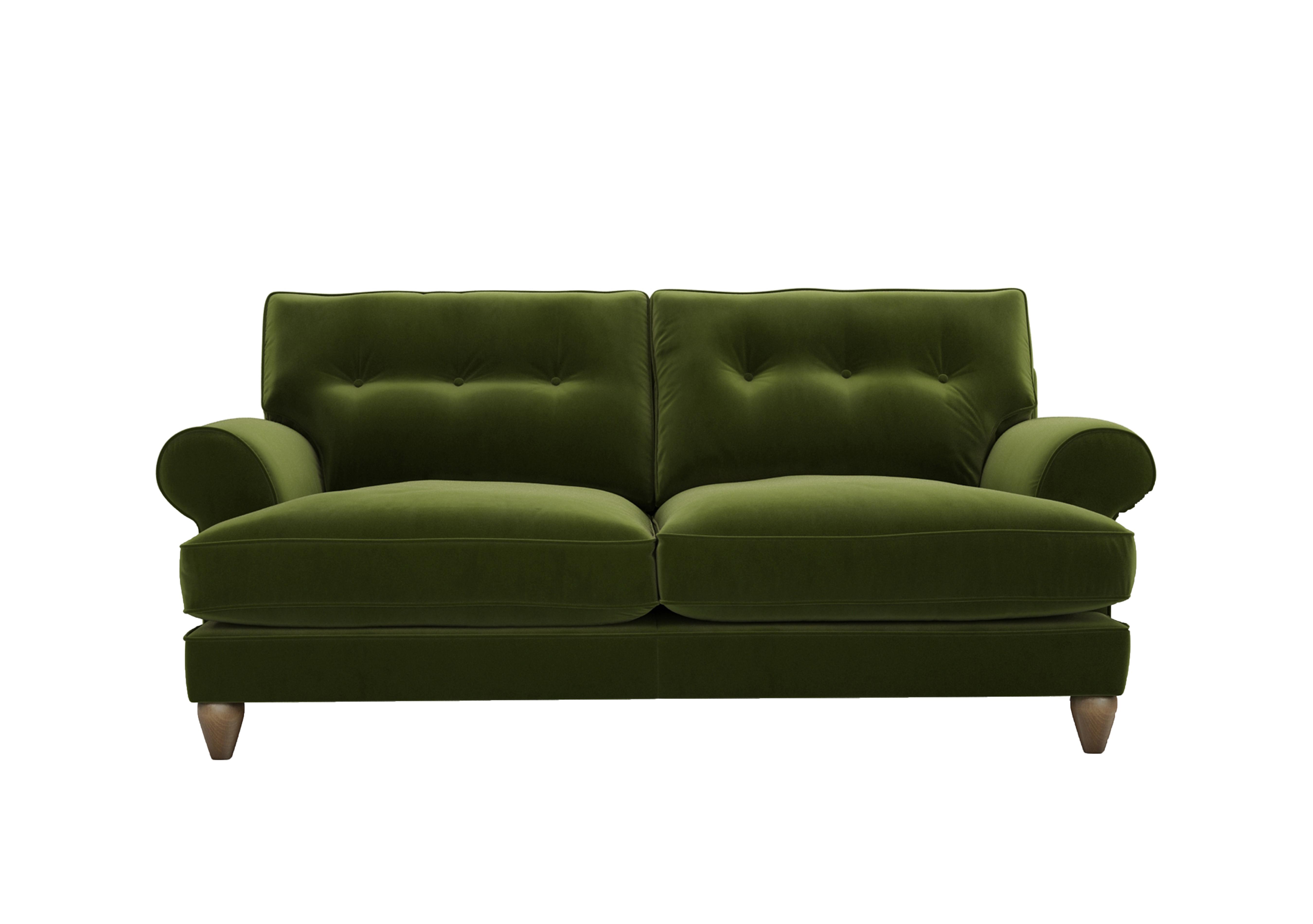 Bronwyn 3 Seater Fabric Classic Back Sofa in Woo160 Woodland Moss on Furniture Village