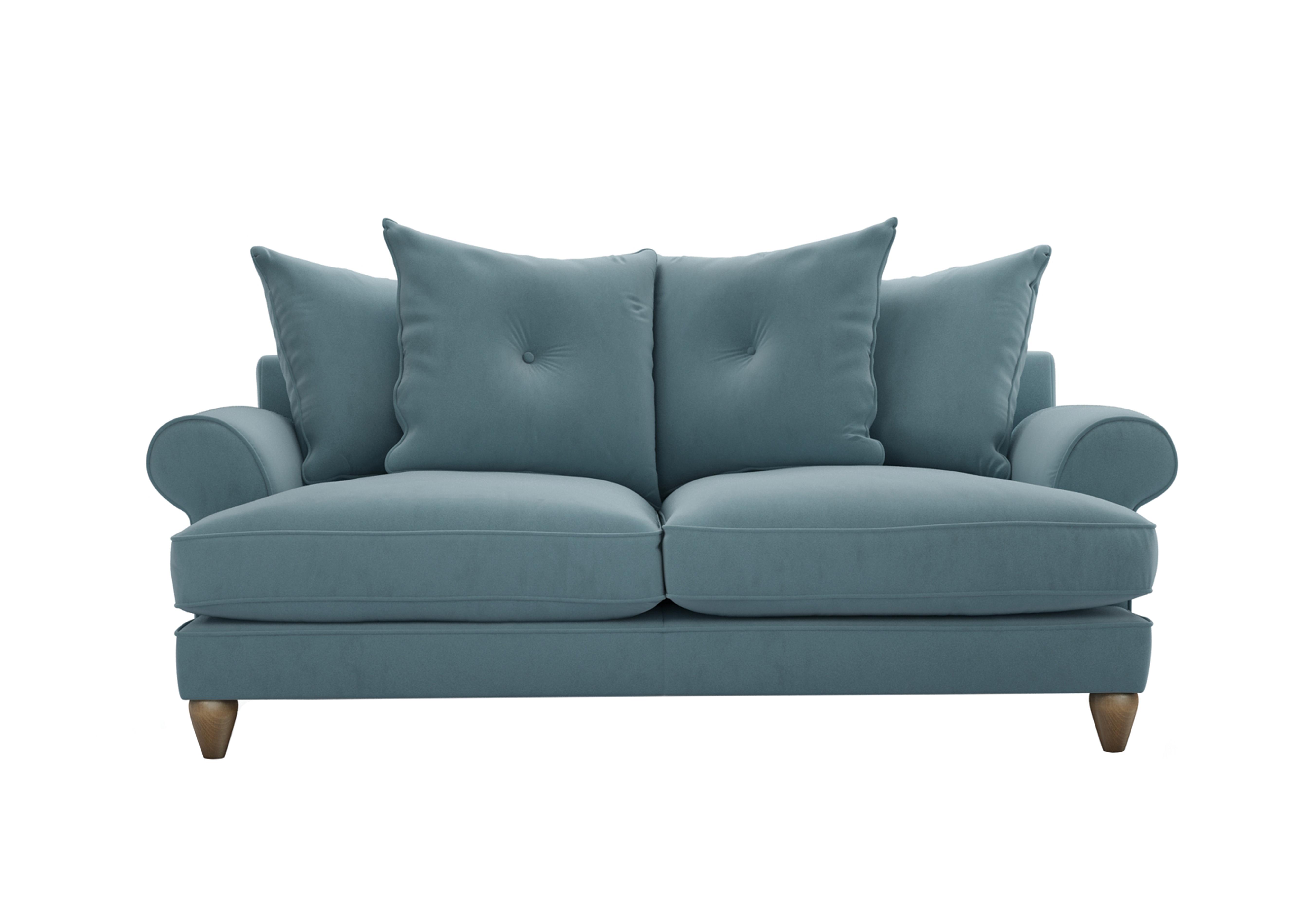 Bronwyn 3 Seater Fabric Scatter Back Sofa in Sha252 Shallow Puddle on Furniture Village