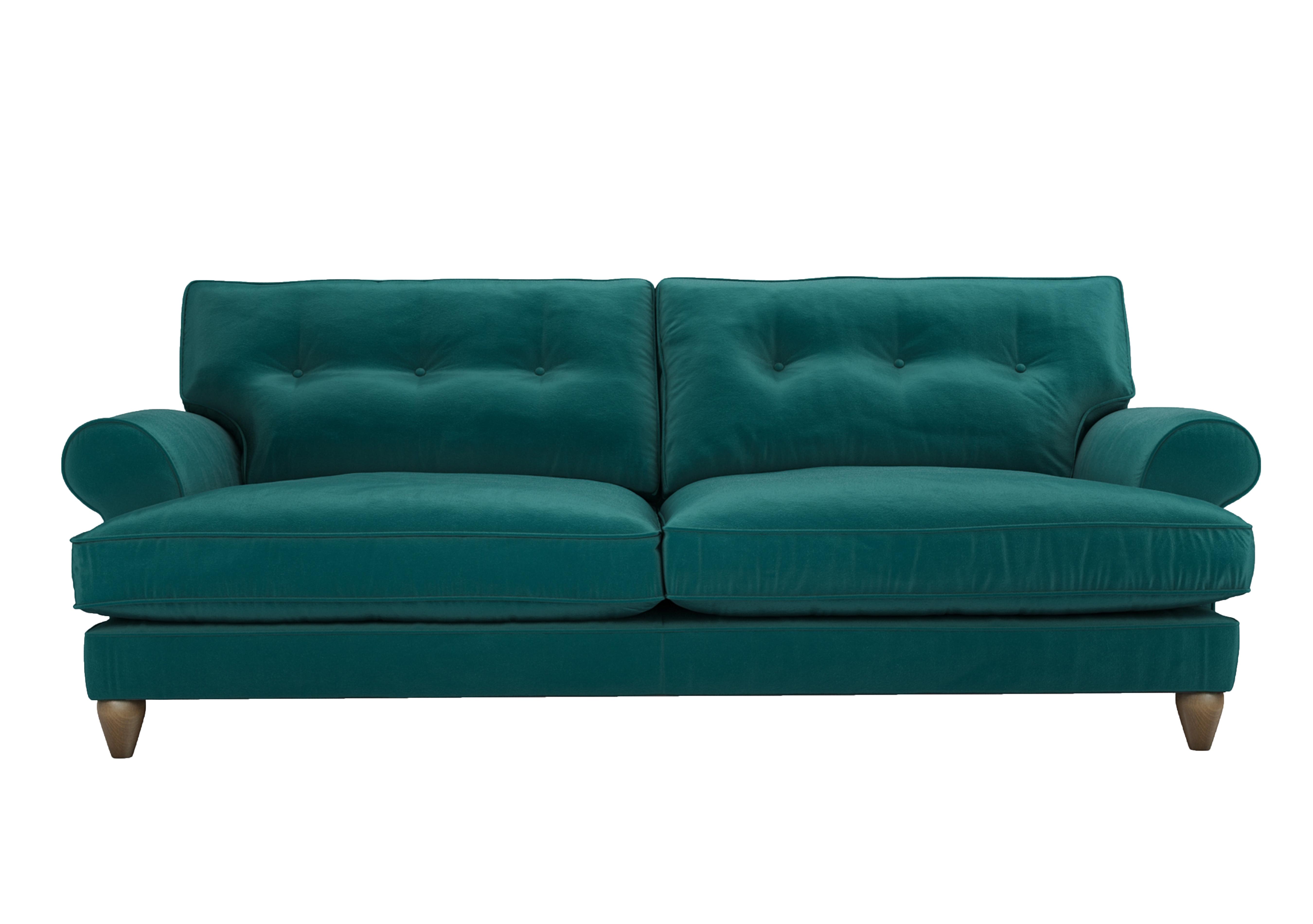 Bronwyn 4 Seater Fabric Classic Back Sofa in Dra008 Dragoneye on Furniture Village