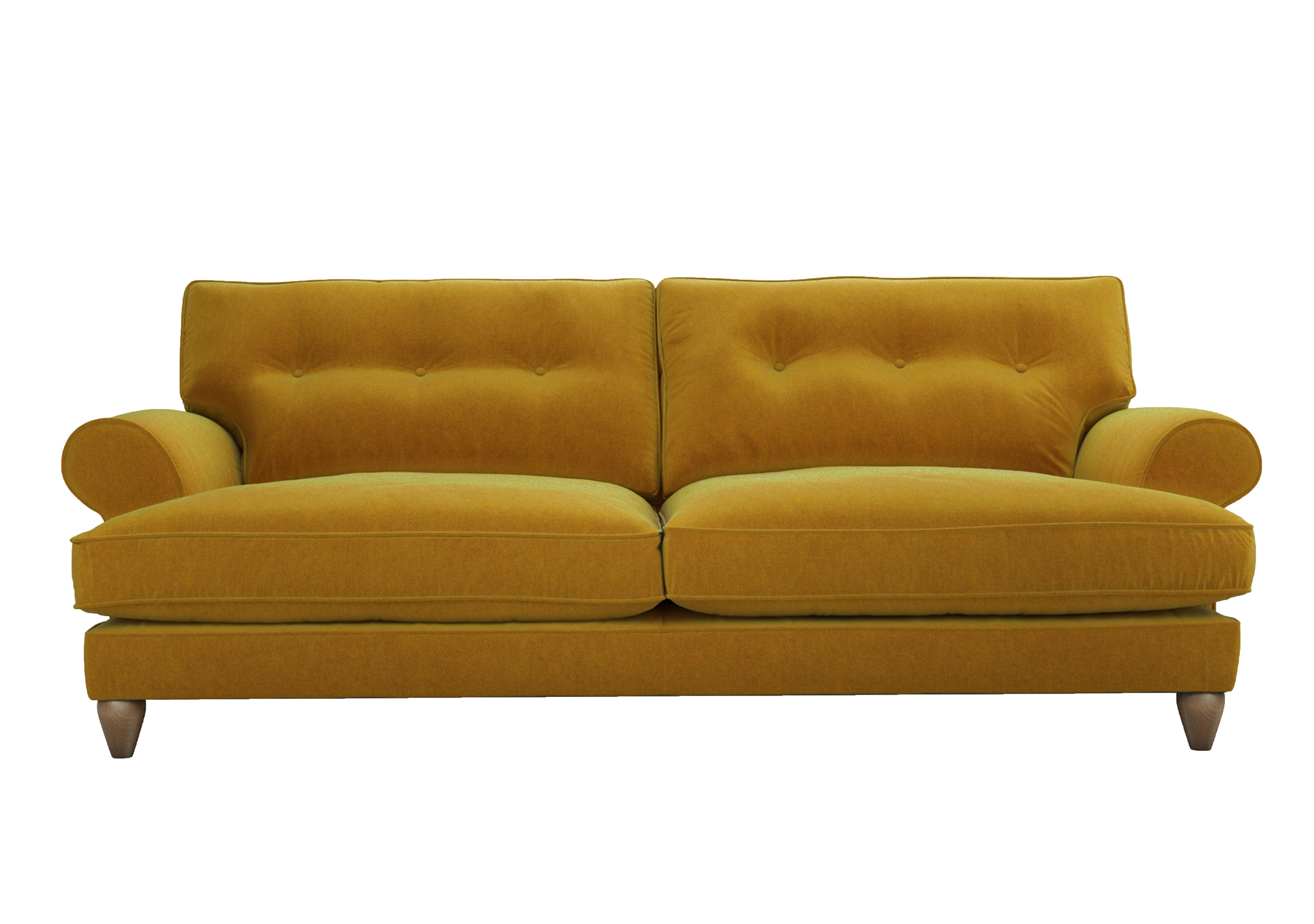 Bronwyn 4 Seater Fabric Classic Back Sofa in Gol204 Golden Spice on Furniture Village