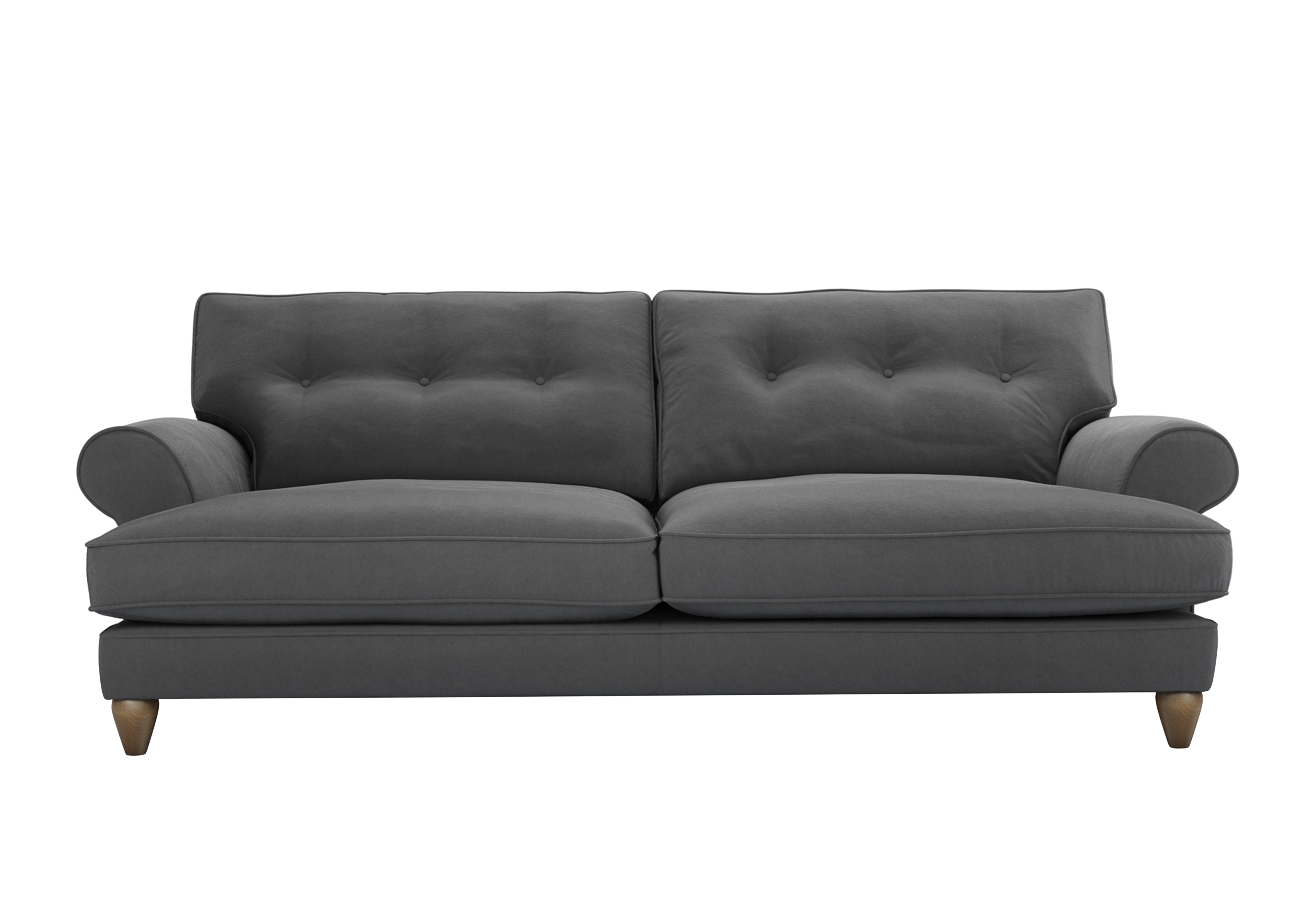 Bronwyn 4 Seater Fabric Classic Back Sofa in Sla157 Slate Shadow on Furniture Village