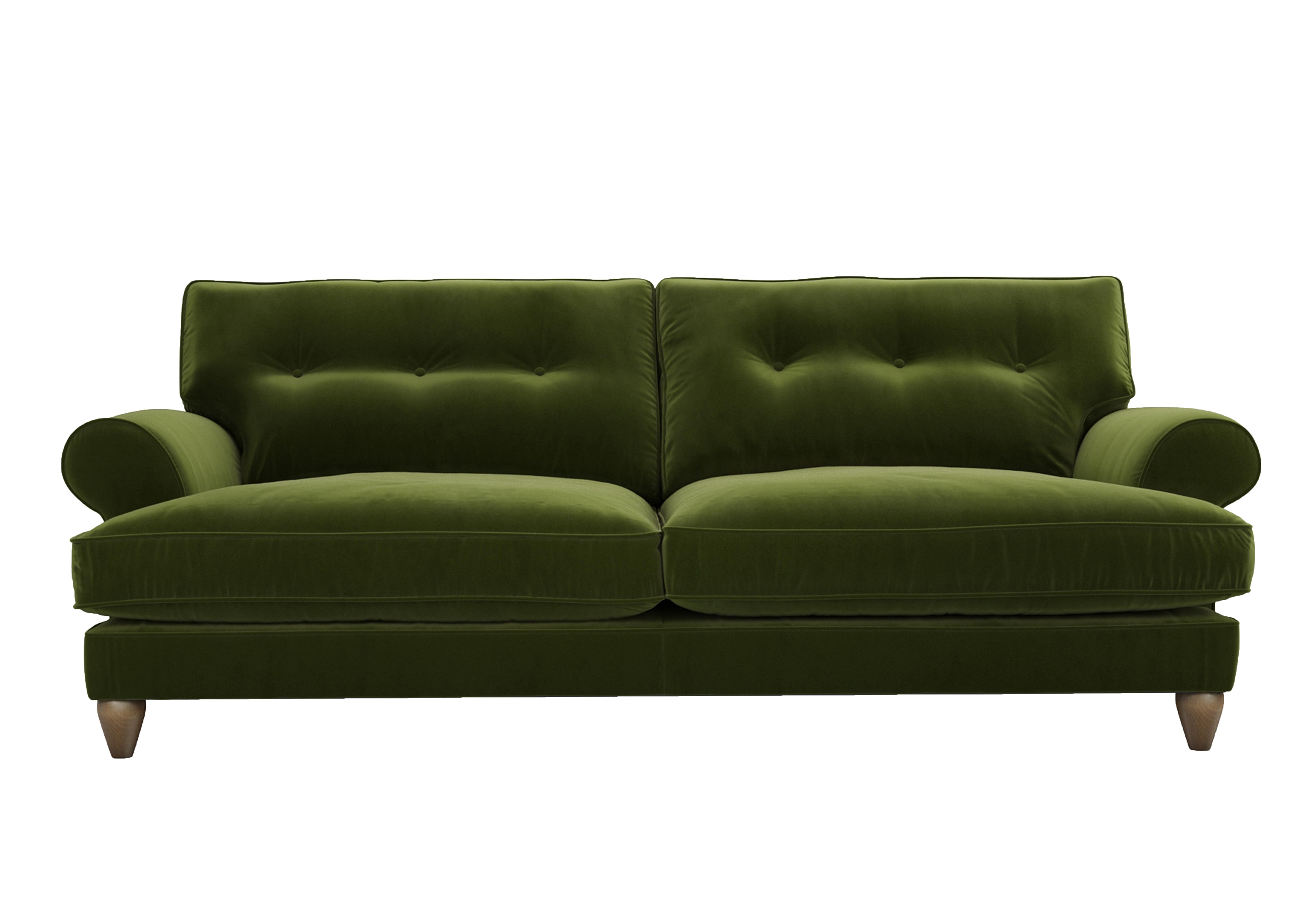 Bronwyn 4 Seater Fabric Classic Back Sofa in Woo160 Woodland Moss on Furniture Village