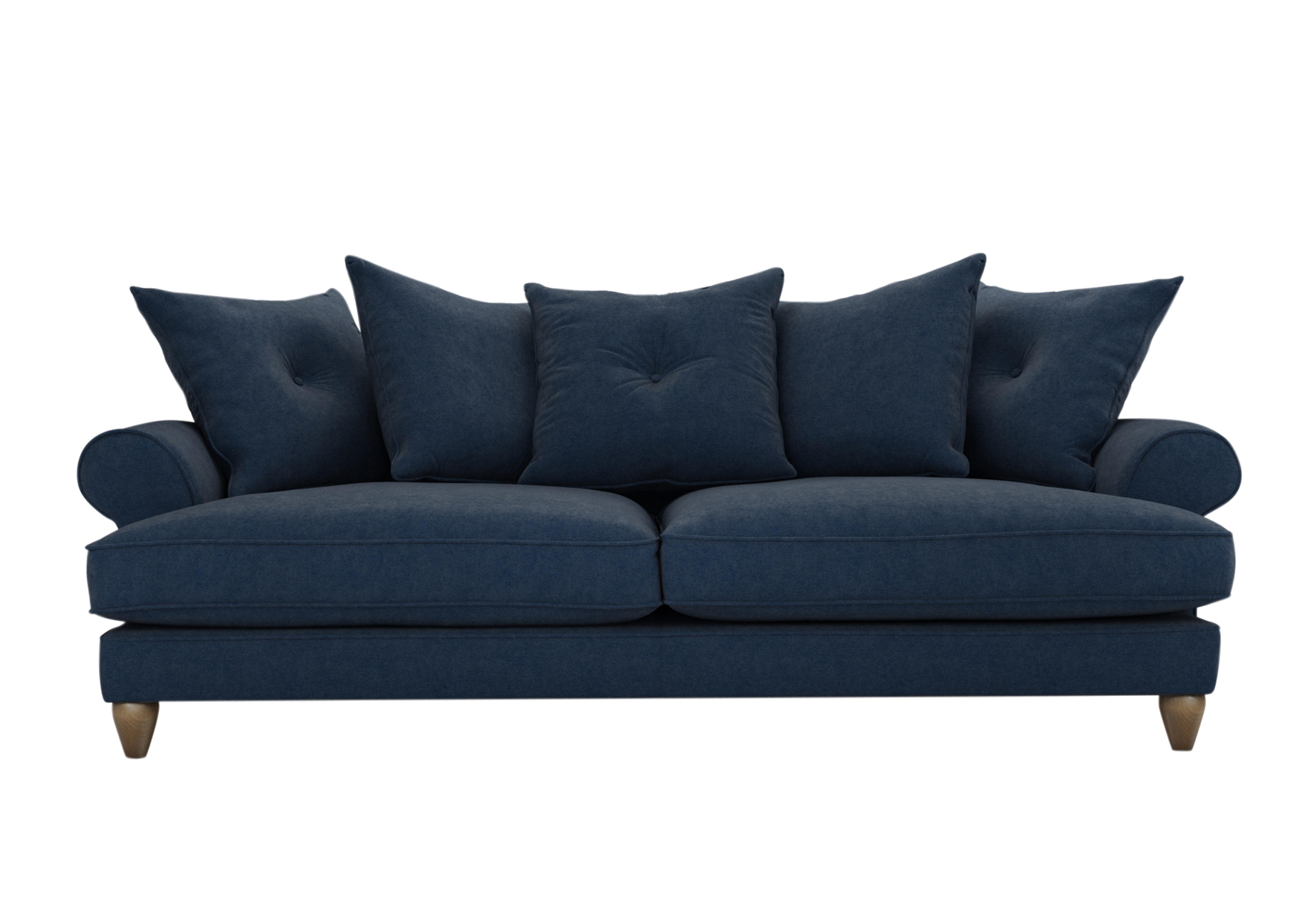 Bronwyn 4 Seater Fabric Scatter Back Sofa in Dam227 Damson Jam on Furniture Village