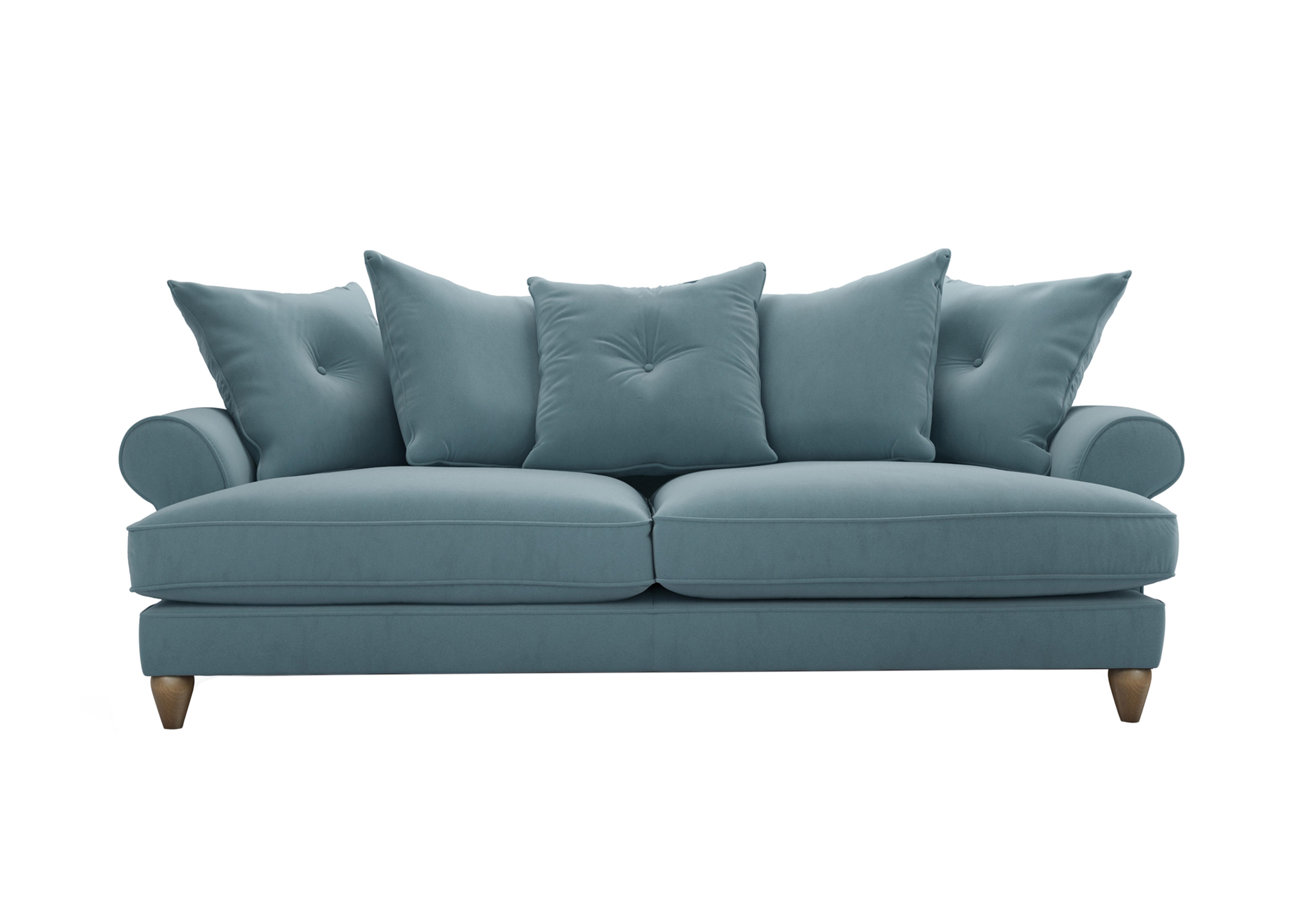 Bronwyn 4 Seater Fabric Scatter Back Sofa in Sha252 Shallow Puddle on Furniture Village