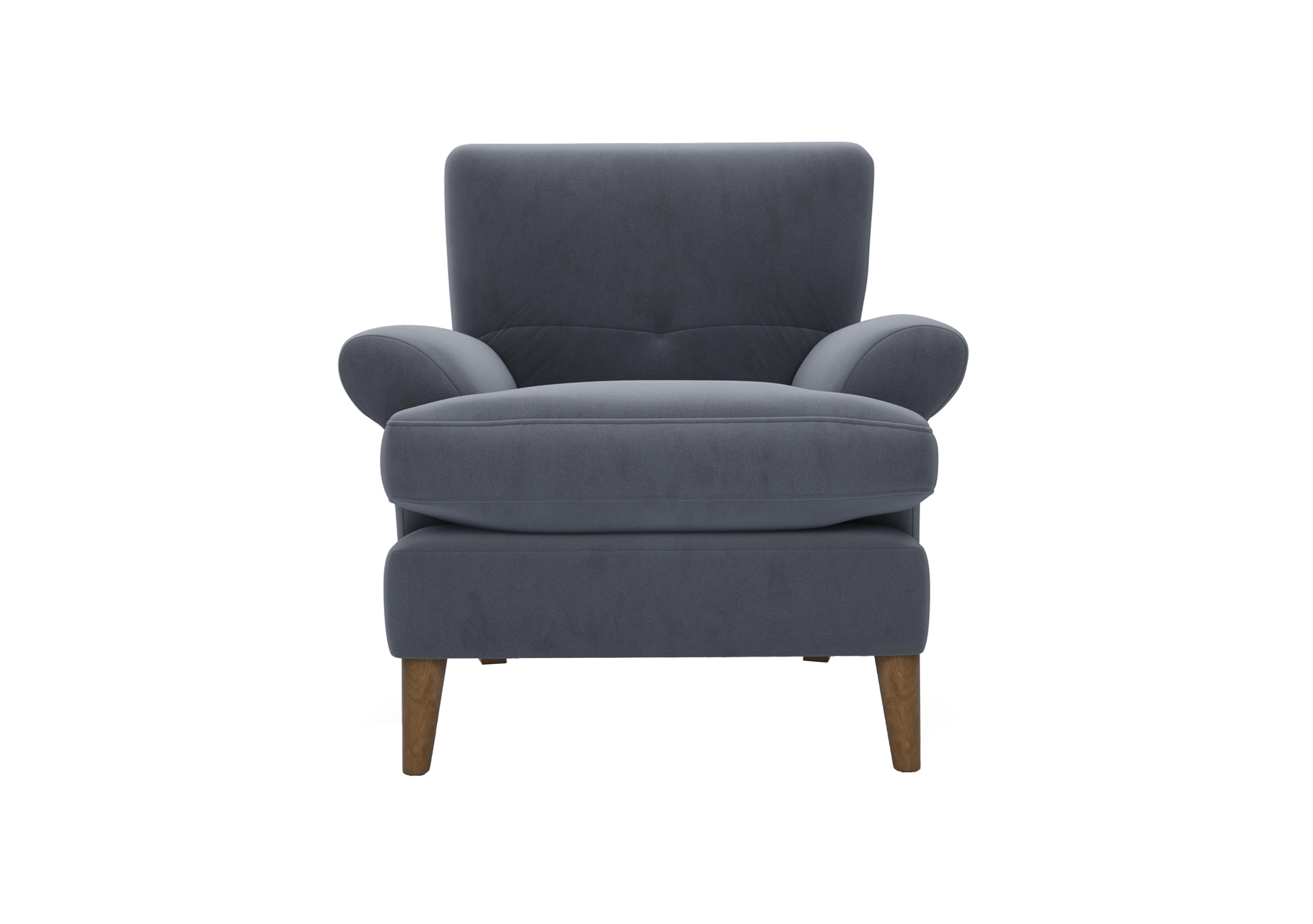 Bronwyn Fabric Joshua Armchair in Rai257 Rain Cloud on Furniture Village