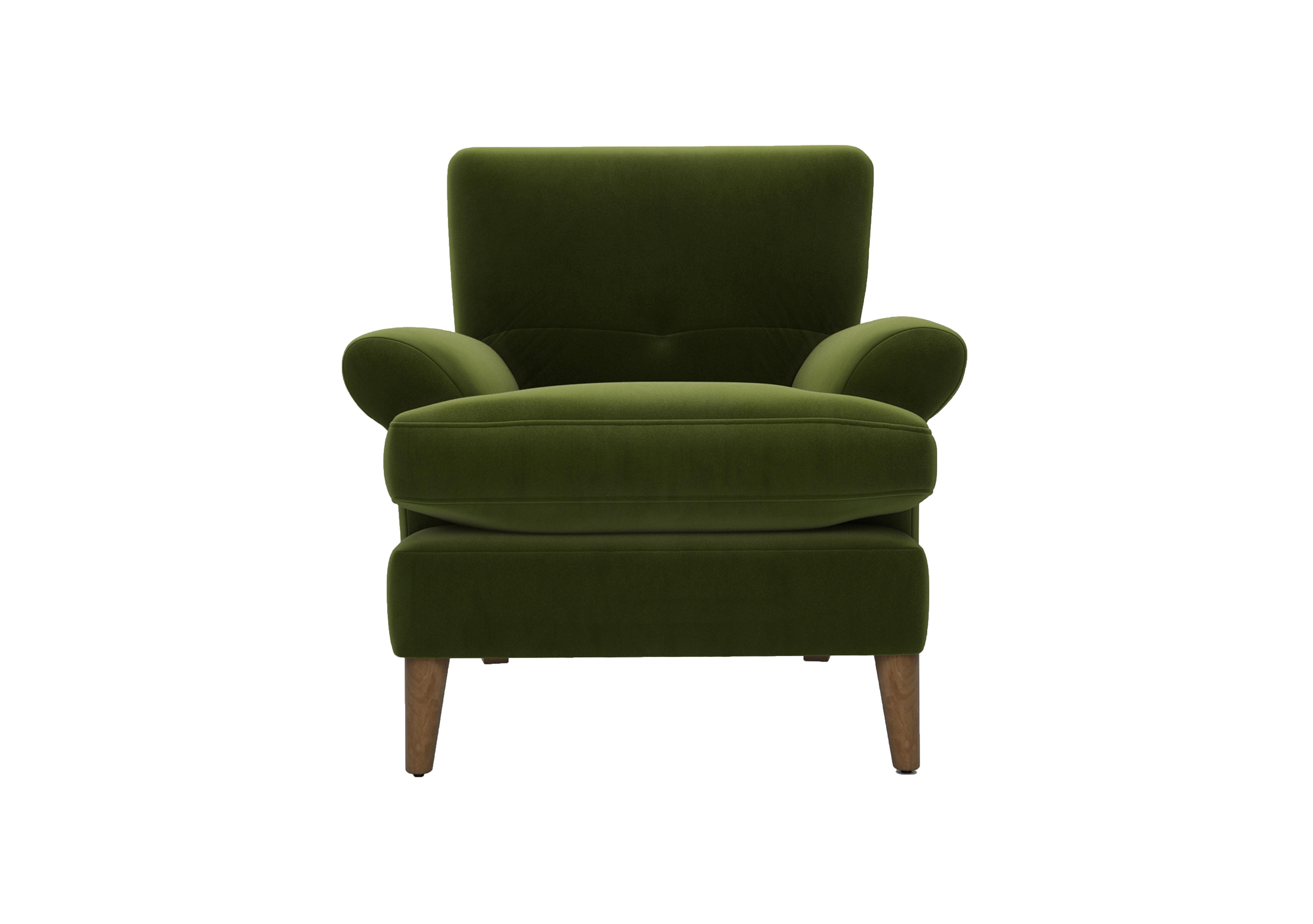 Bronwyn Fabric Joshua Armchair in Woo160 Woodland Moss on Furniture Village