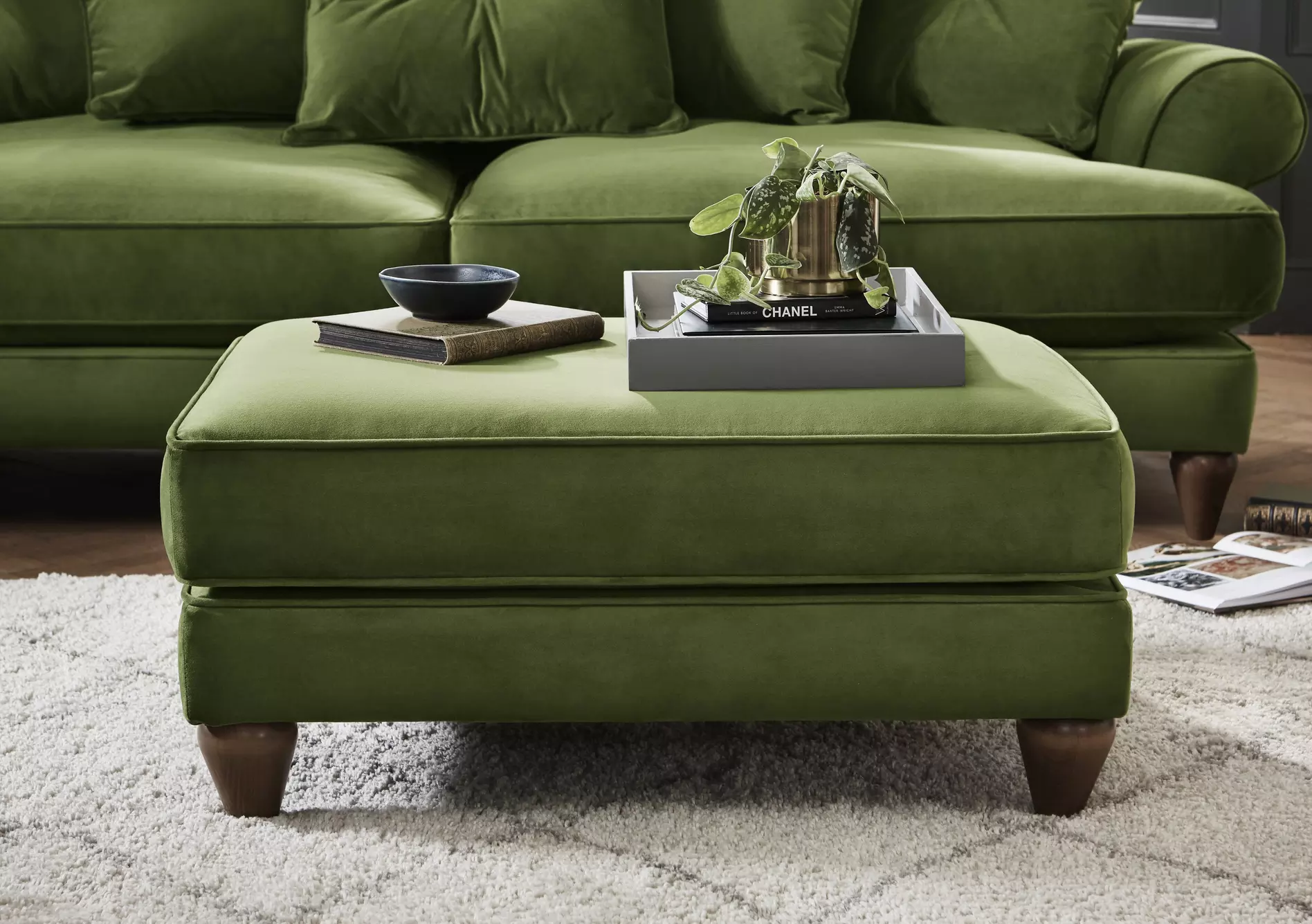 Bronwyn Fabric Footstool