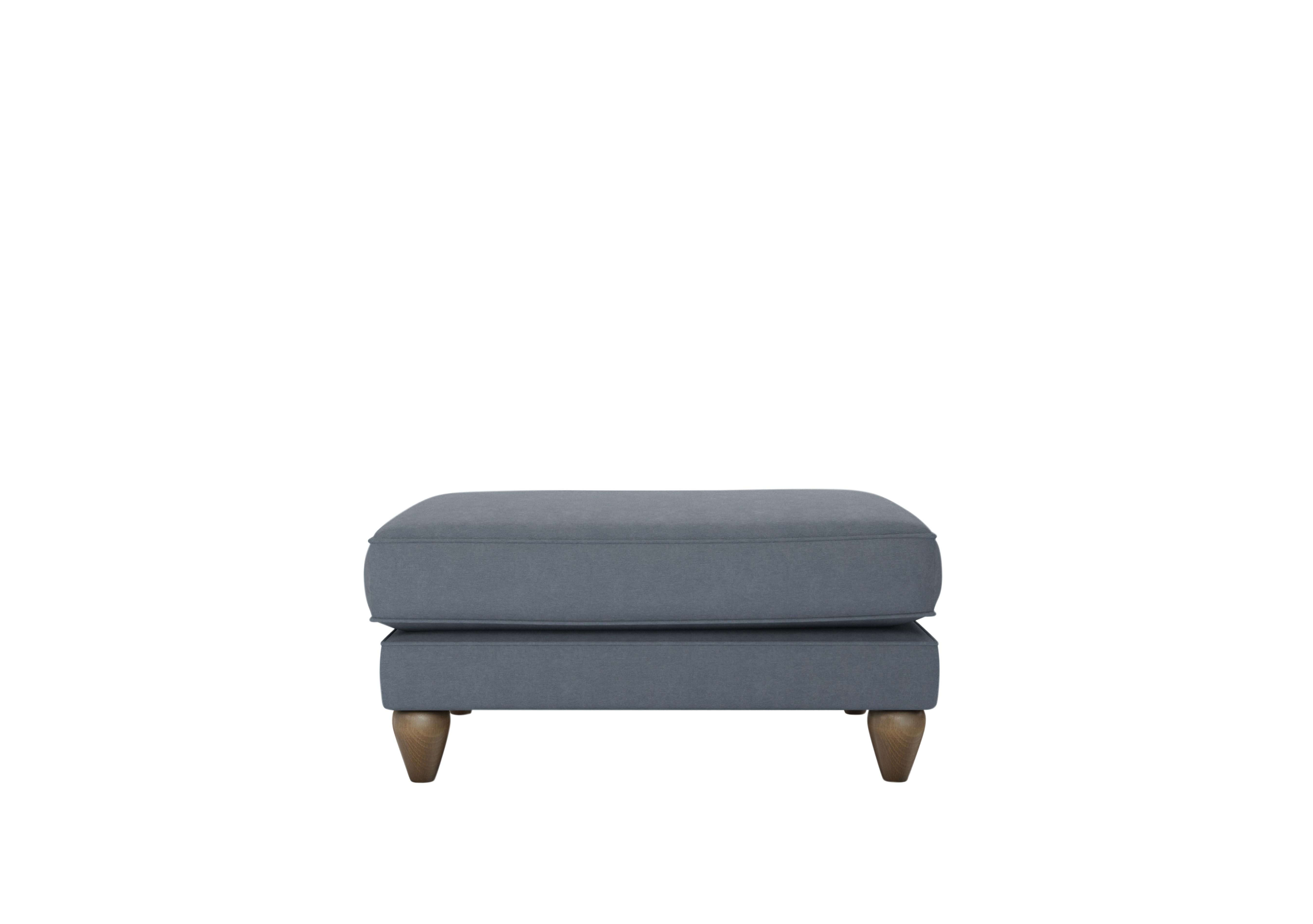 Bronwyn Fabric Footstool in Blu222 Blue Matcha on Furniture Village
