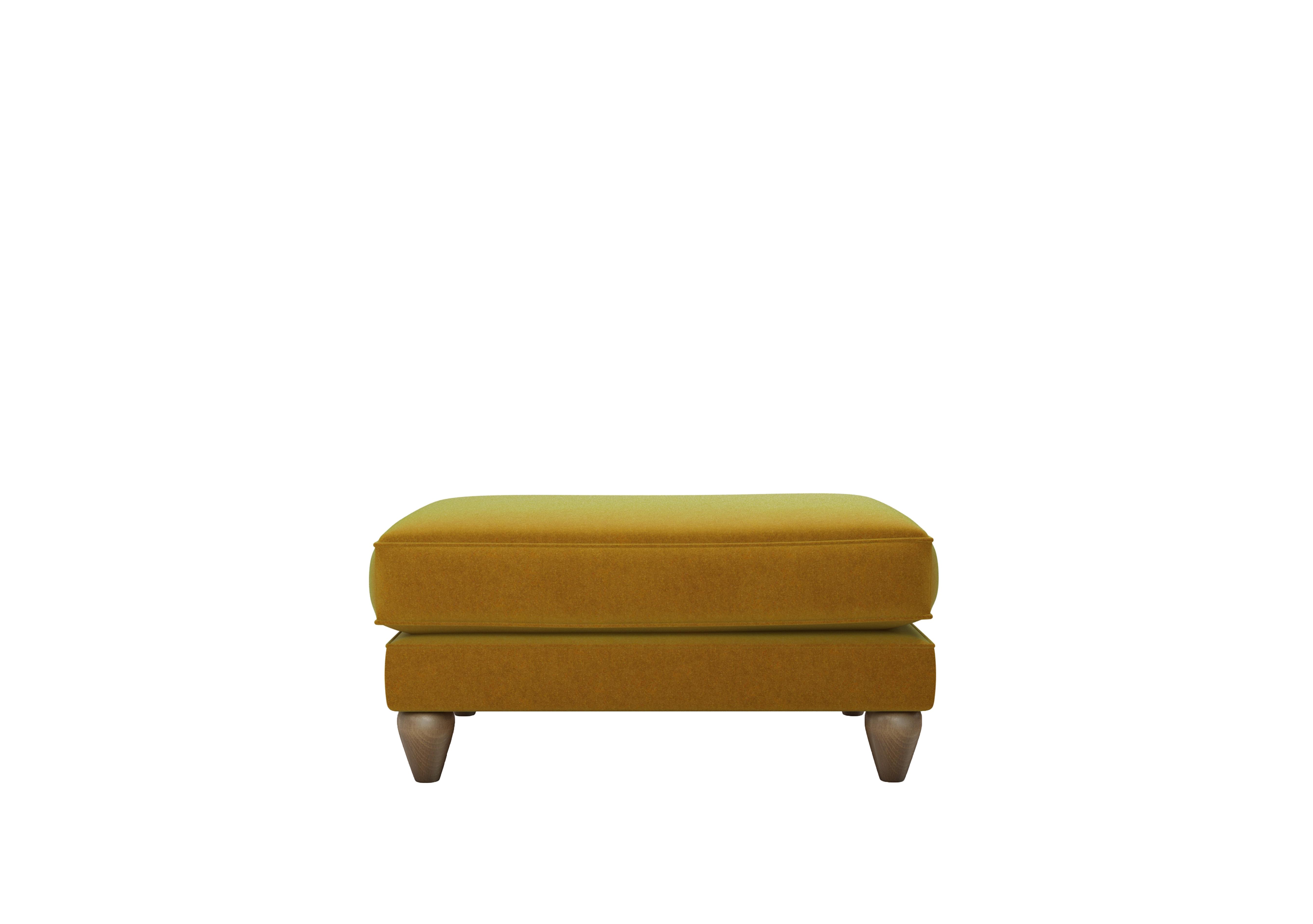 Bronwyn Fabric Footstool in Gol204 Golden Spice on Furniture Village