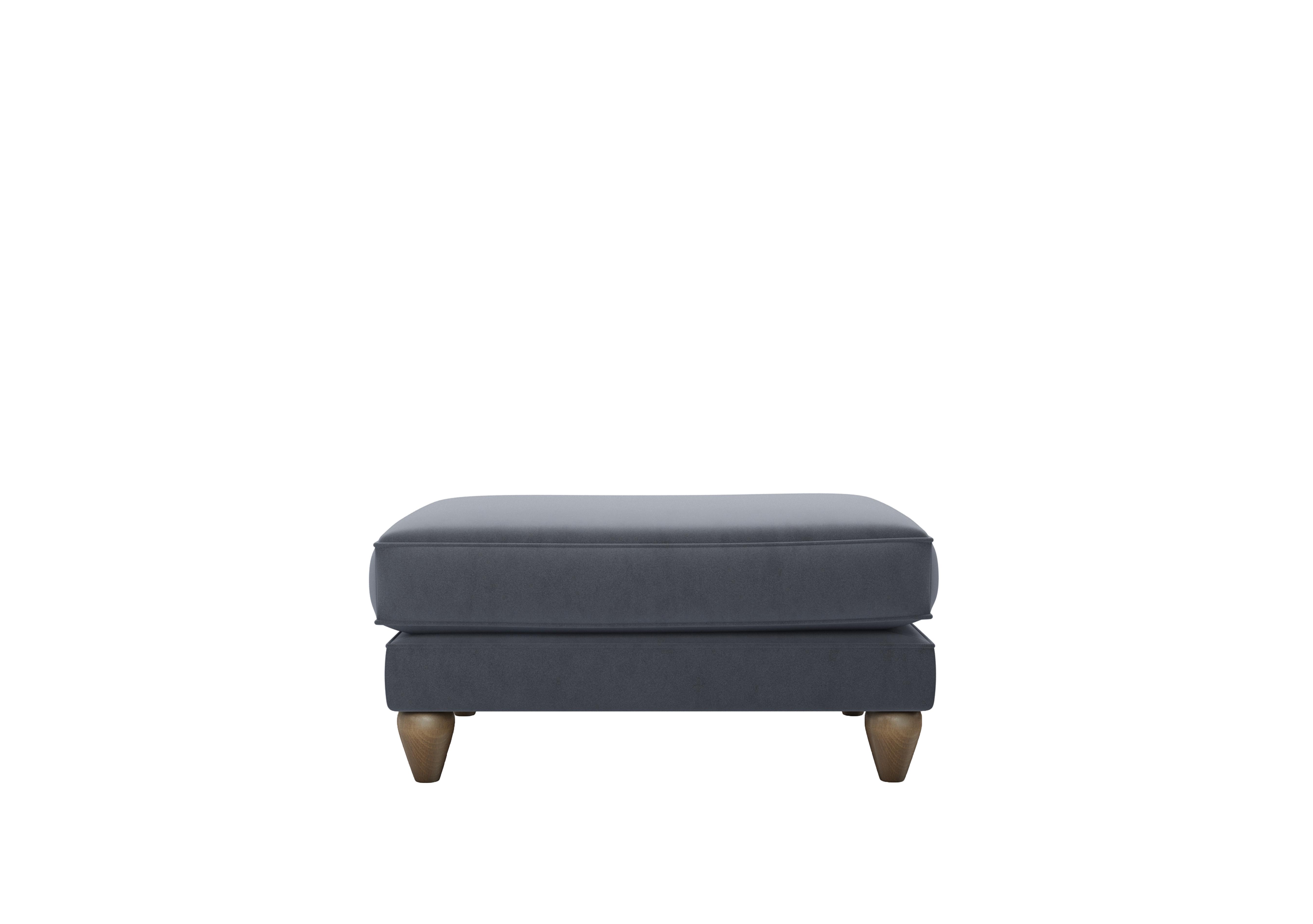 Bronwyn Fabric Footstool in Rai257 Rain Cloud on Furniture Village