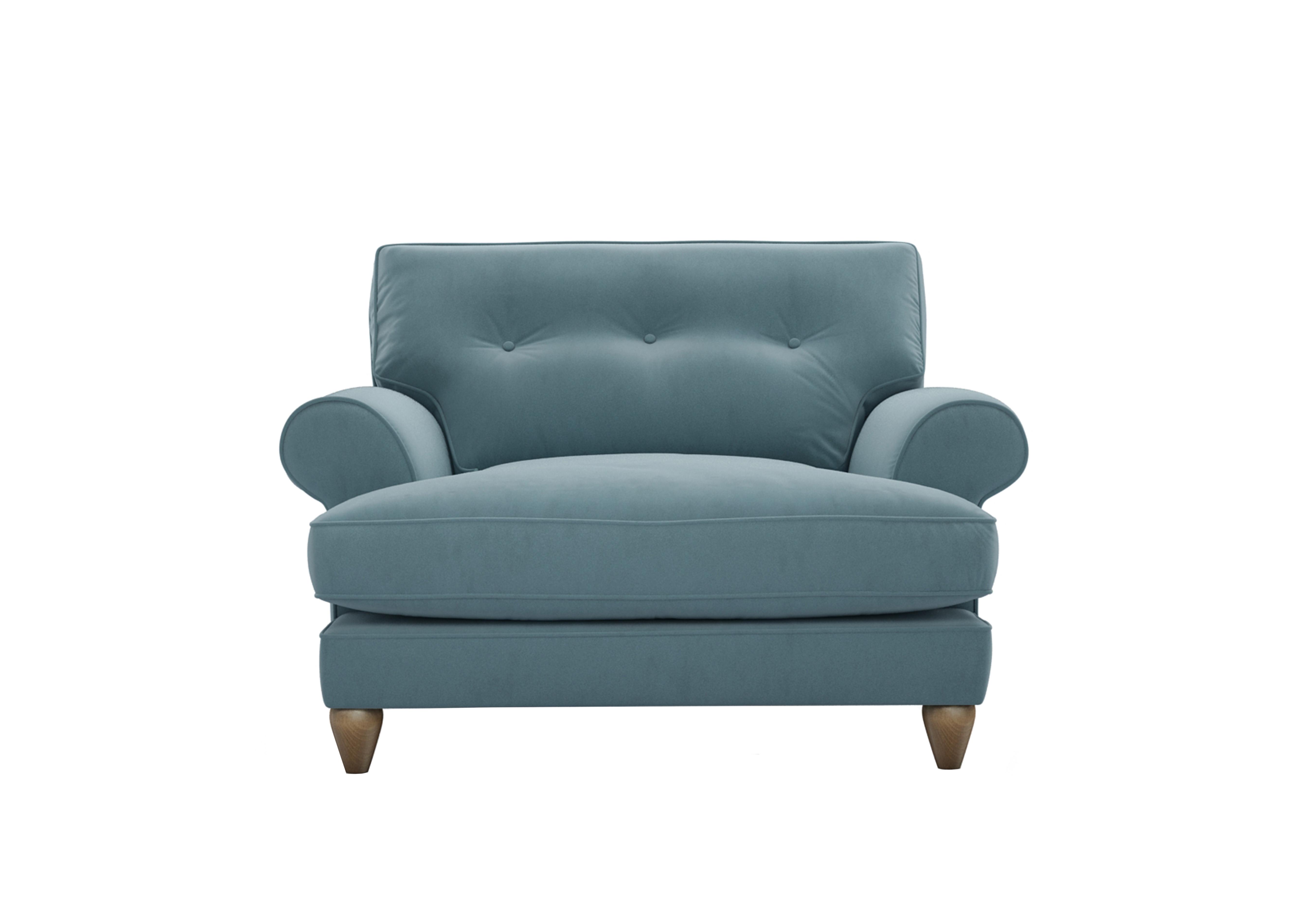 Bronwyn Fabric Classic Back Snuggler in Sha252 Shallow Puddle on Furniture Village