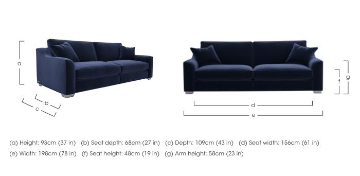 Isobel 3 Seater Fabric Sofa in  on Furniture Village