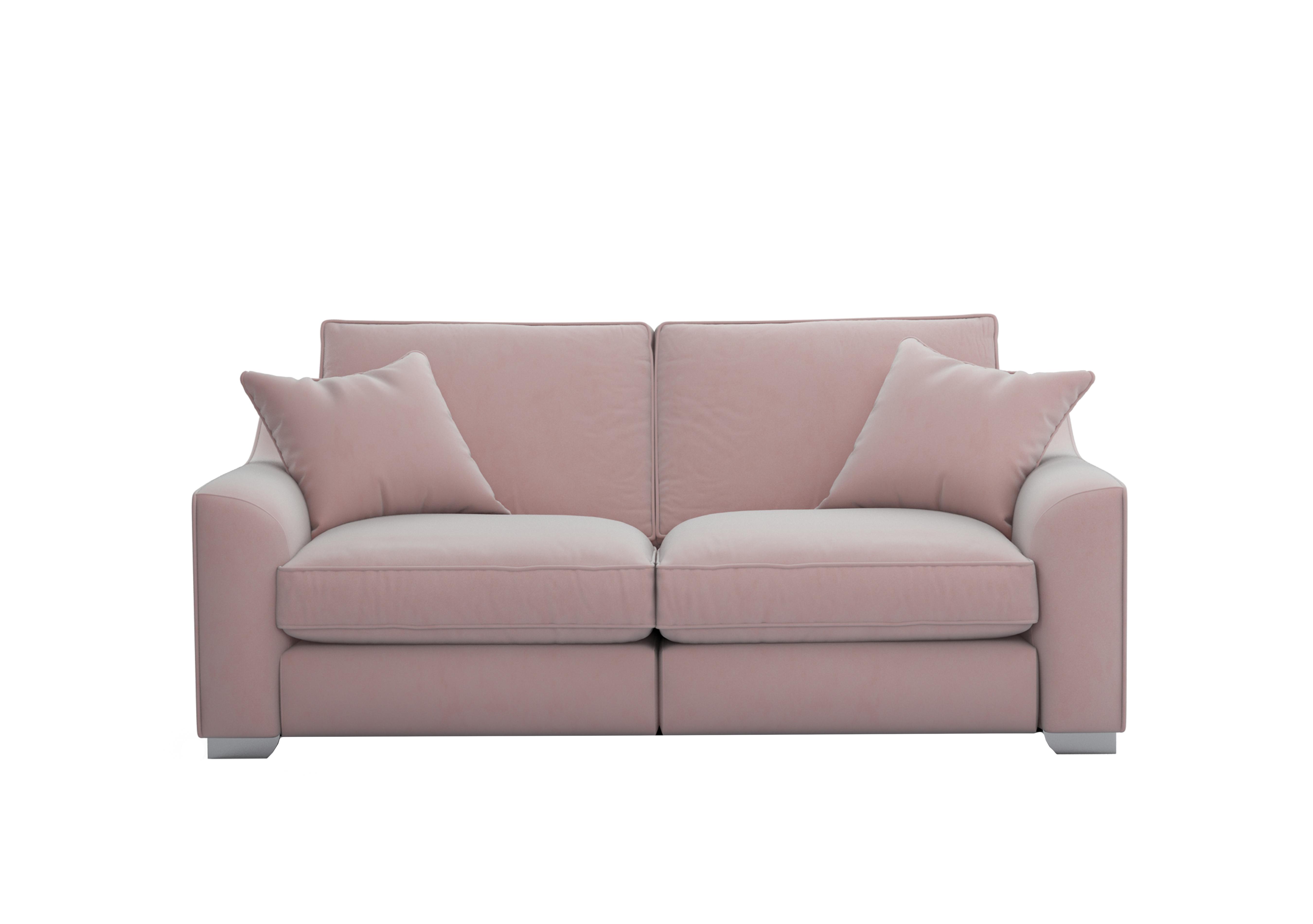 Isobel 3 Seater Fabric Sofa in Cot256 Cotton Candy Ch Ft on Furniture Village