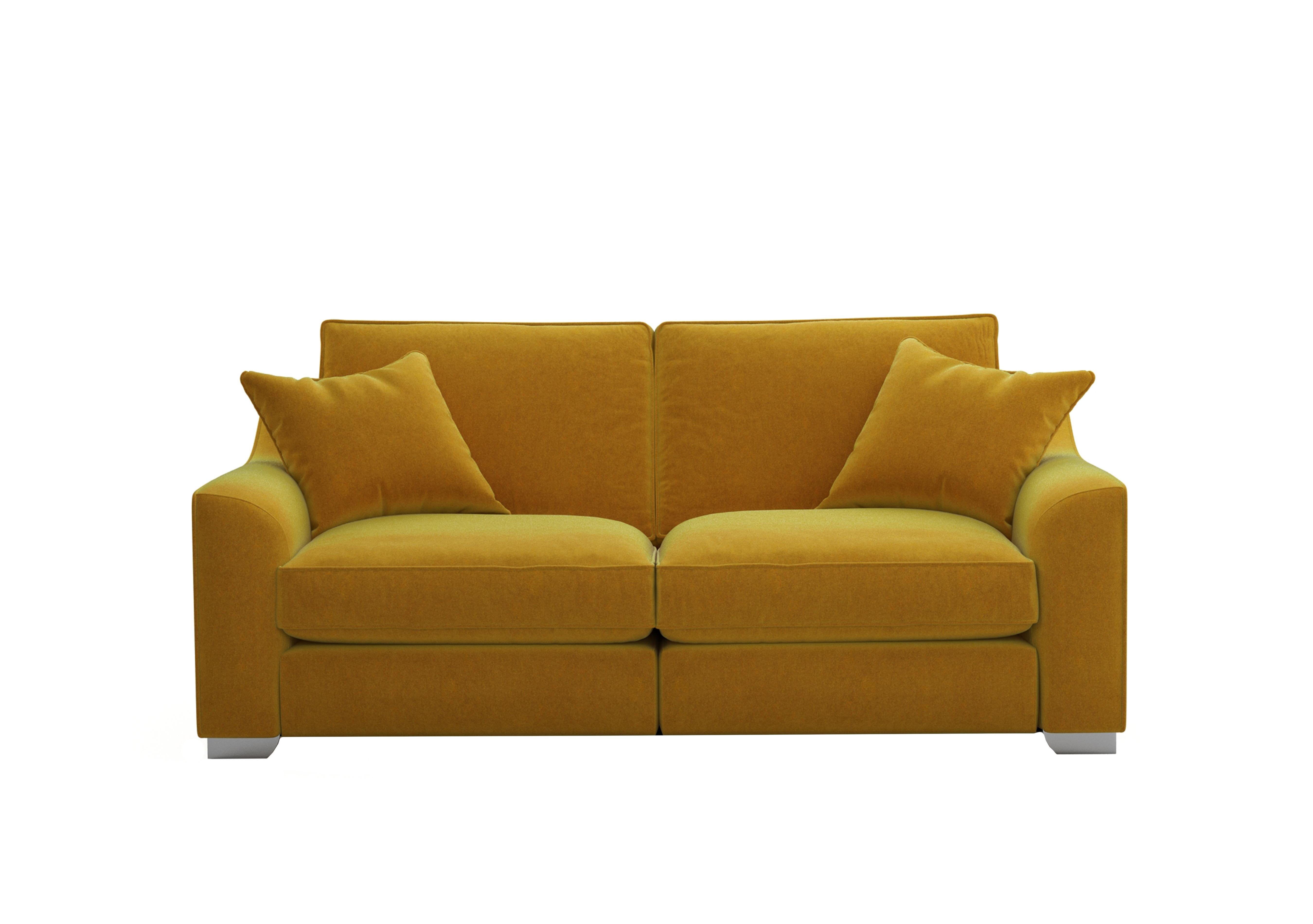 Isobel 3 Seater Fabric Sofa in Gol204 Golden Spice Ch Ft on Furniture Village