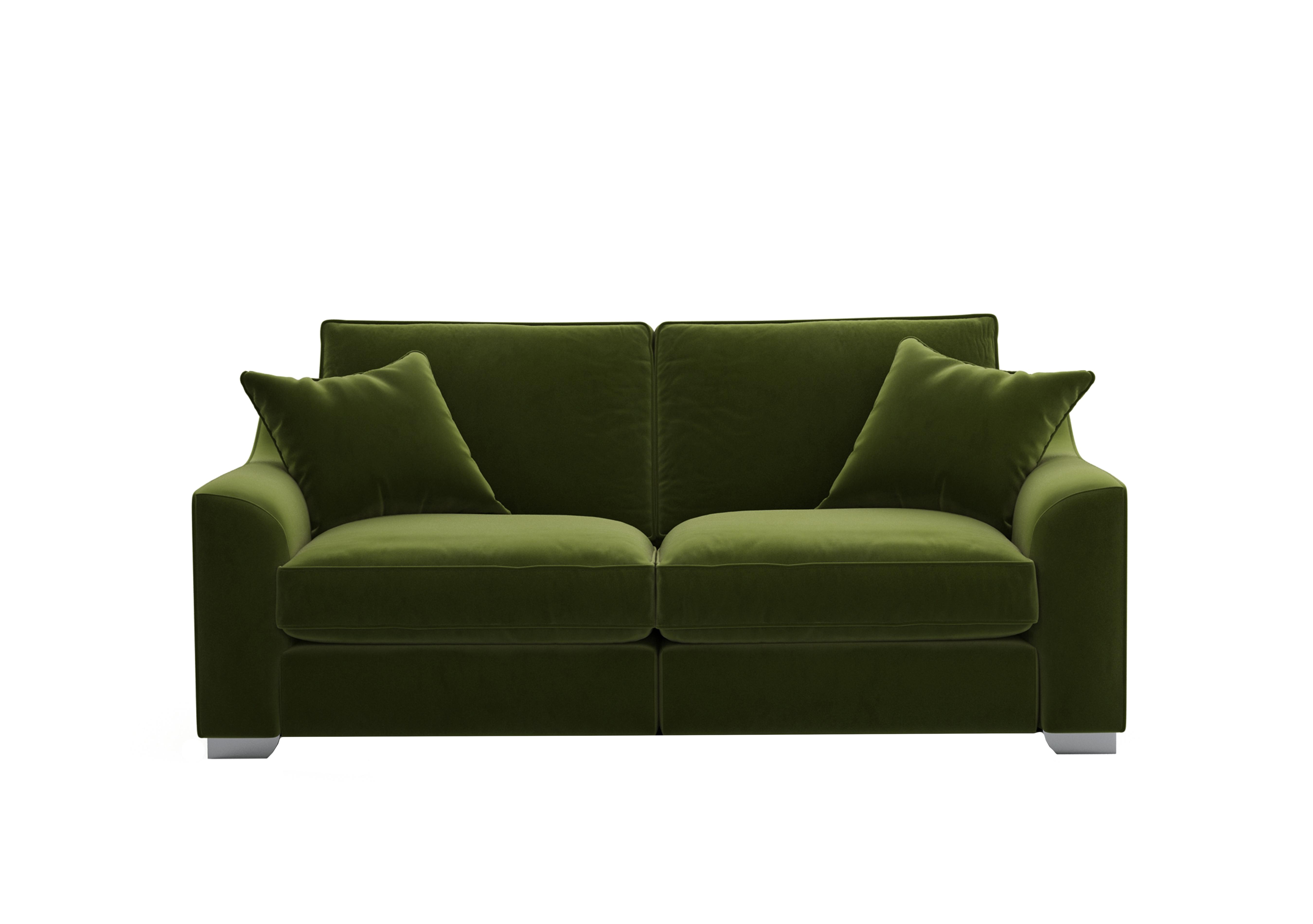 Isobel 3 Seater Fabric Sofa in Woo160 Woodland Moss Ch Ft on Furniture Village