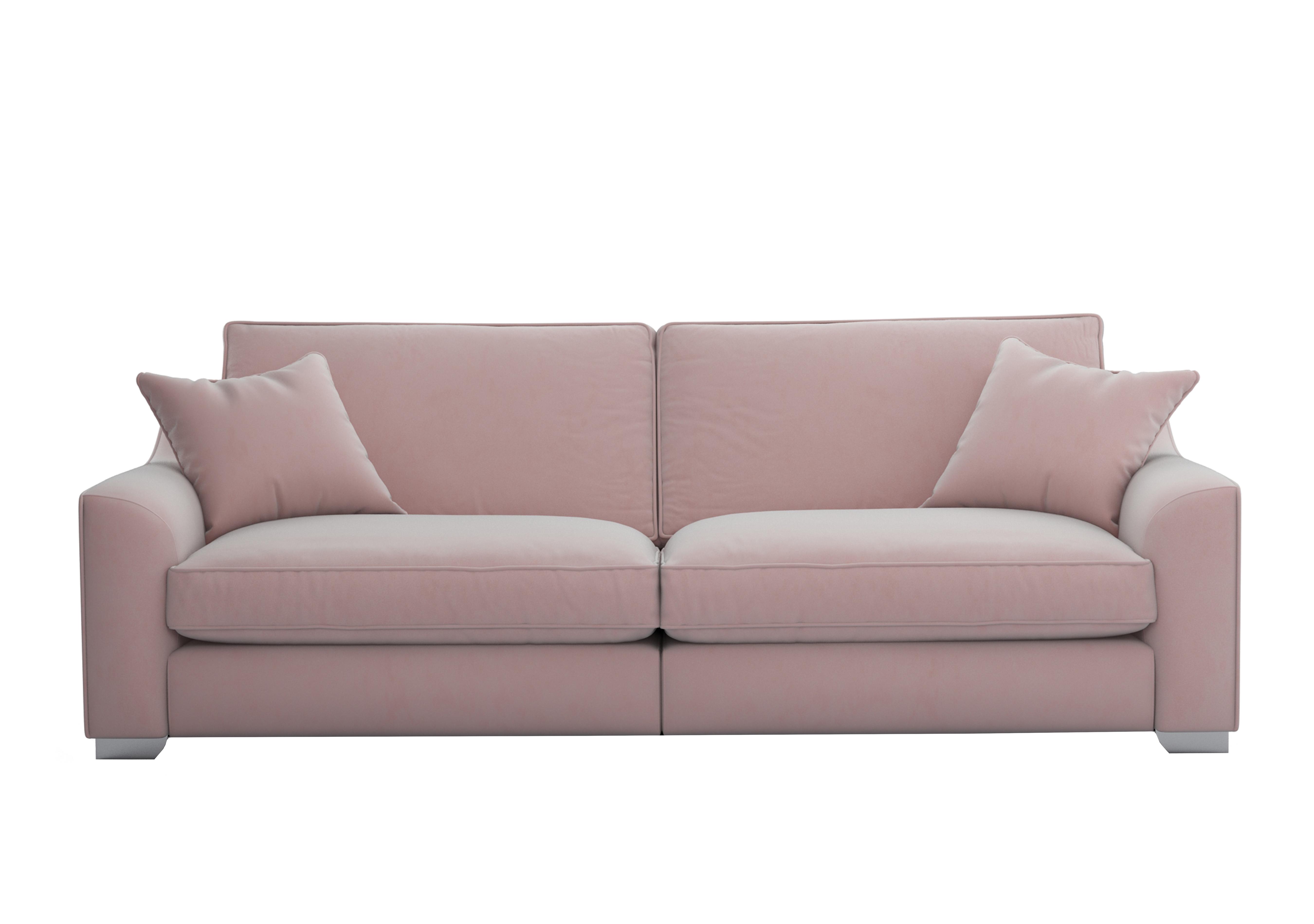 Isobel 4 Seater Fabric Sofa in Cot256 Cotton Candy Ch Ft on Furniture Village