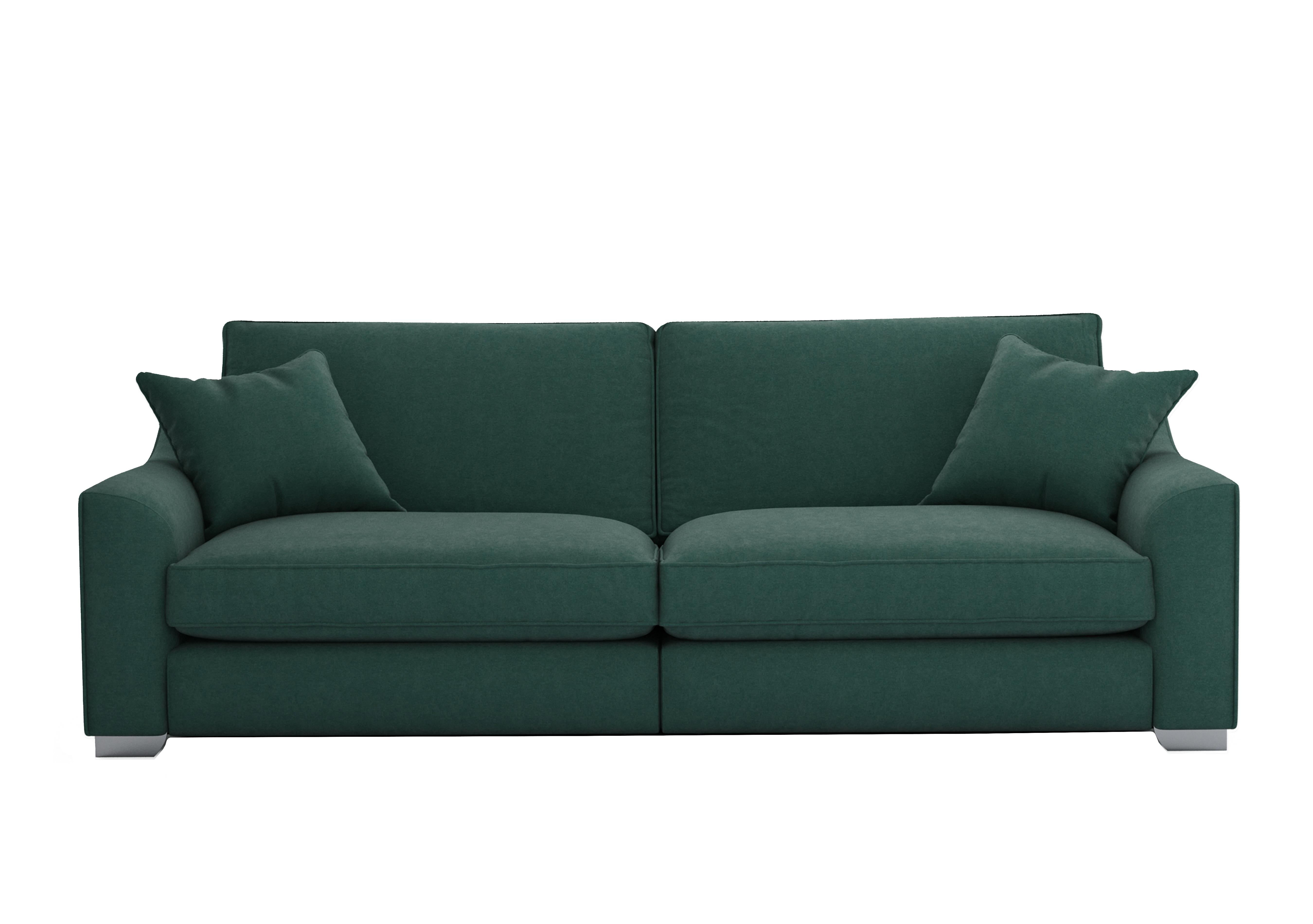 Isobel 4 Seater Fabric Sofa in Cur226 Curly Kale Ch Ft on Furniture Village