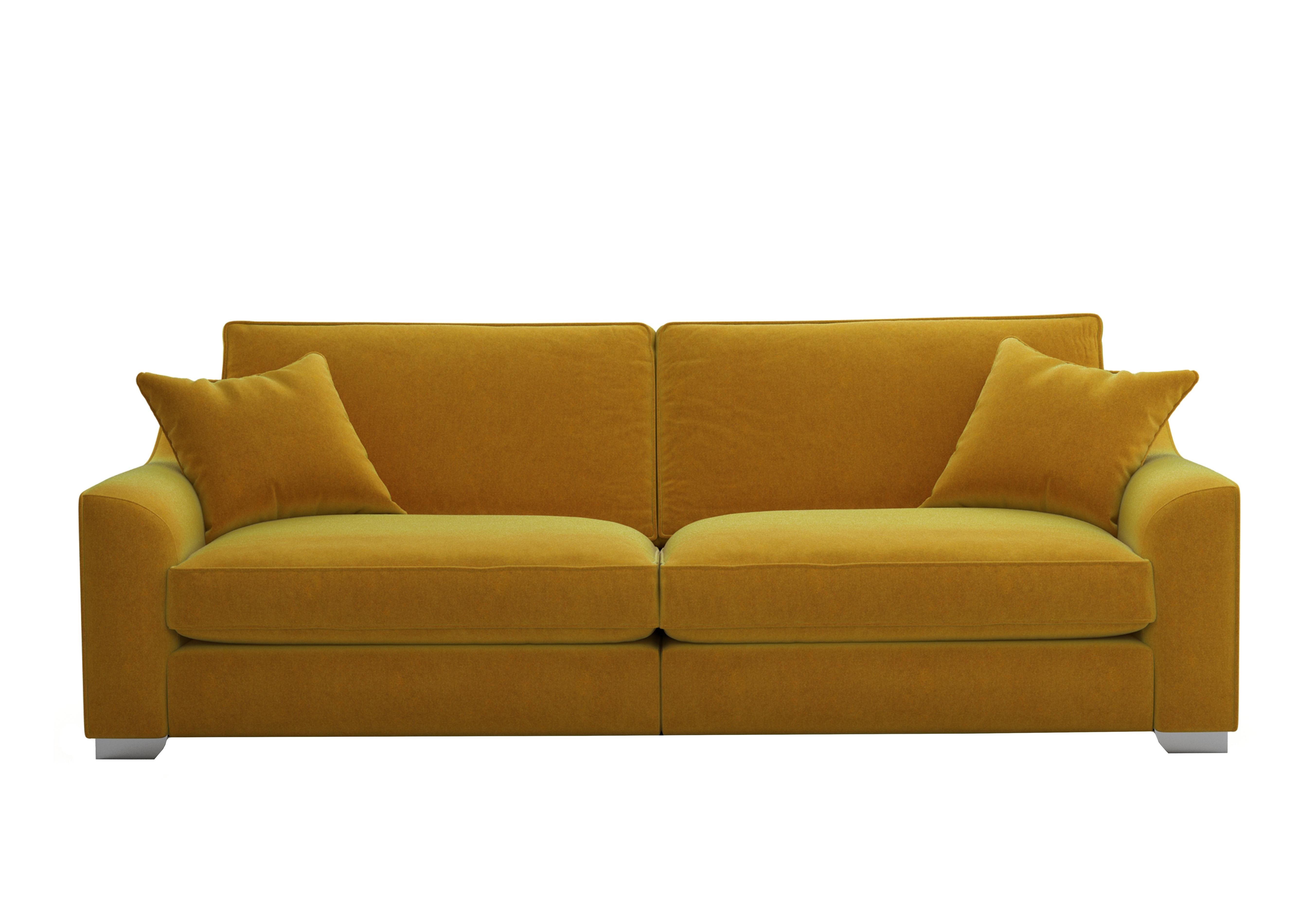 Isobel 4 Seater Fabric Sofa in Gol204 Golden Spice Ch Ft on Furniture Village