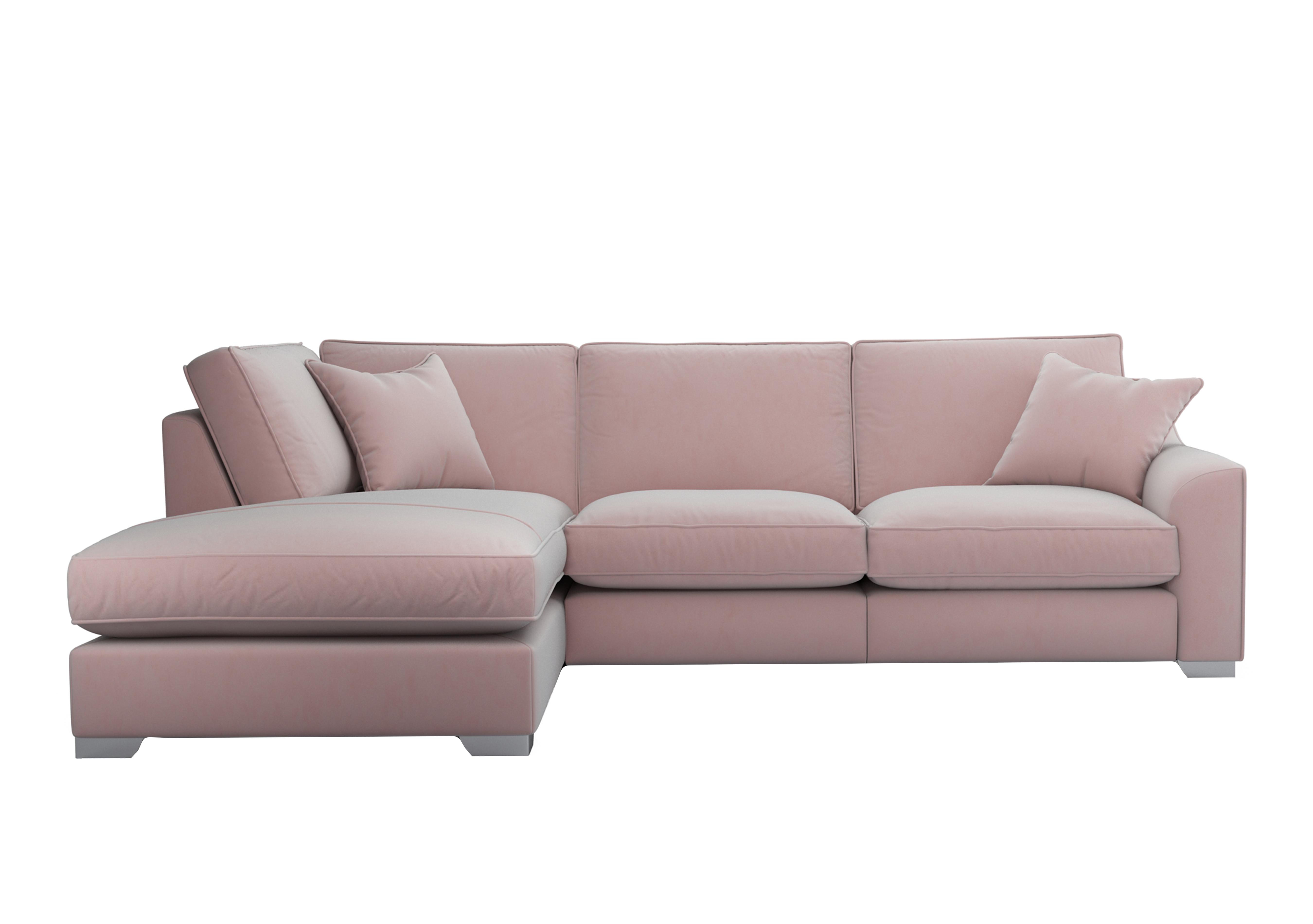 Isobel Fabric Corner Sofa with Chaise End in Cot256 Cotton Candy Ch Ft on Furniture Village
