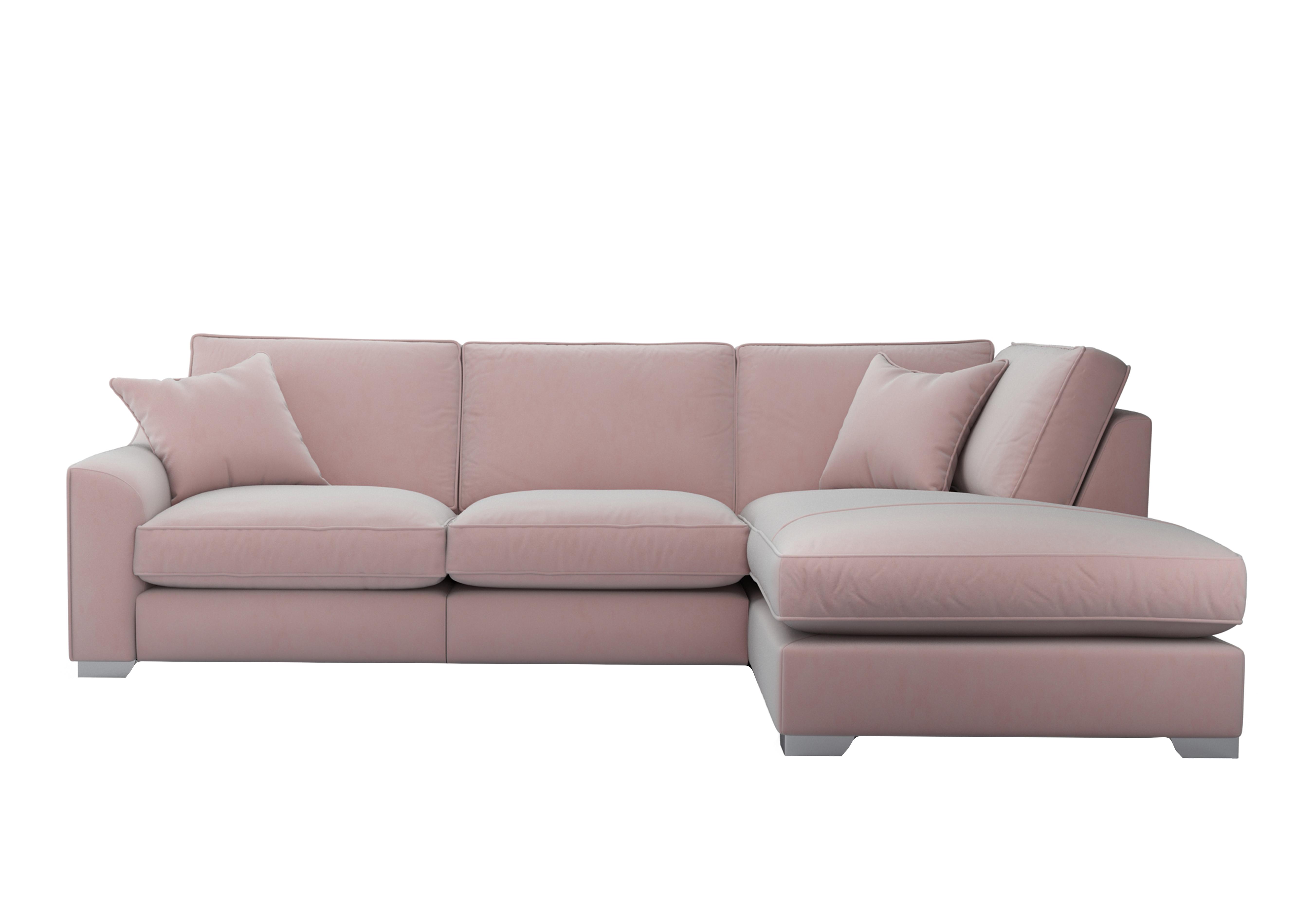 Isobel Fabric Corner Sofa with Chaise End in Cot256 Cotton Candy Ch Ft on Furniture Village