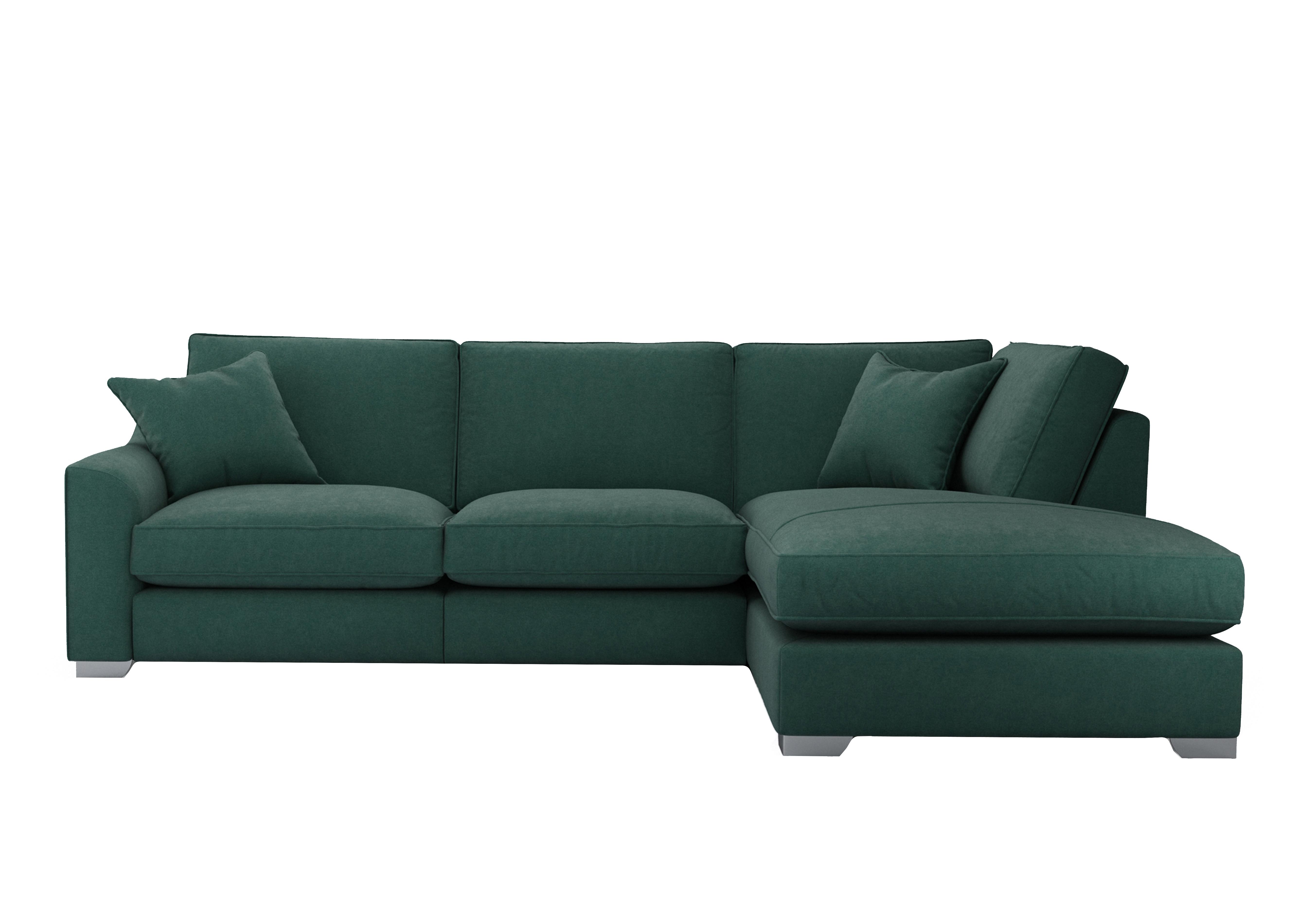 Isobel Fabric Corner Sofa with Chaise End in Cur226 Curly Kale Ch Ft on Furniture Village