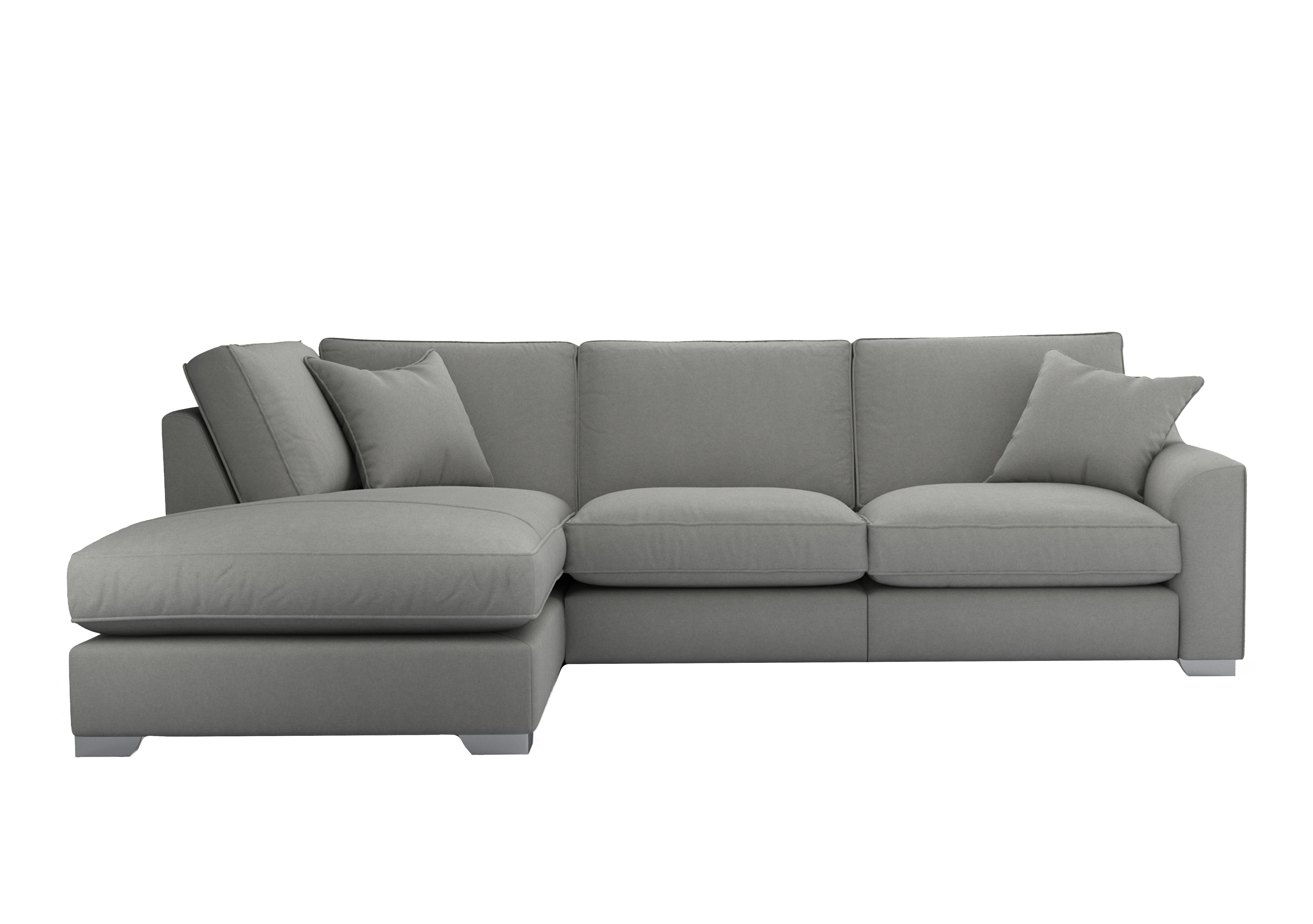 Isobel Fabric Corner Sofa with Chaise End in Ear228 Earl Grey Ch Ft on Furniture Village