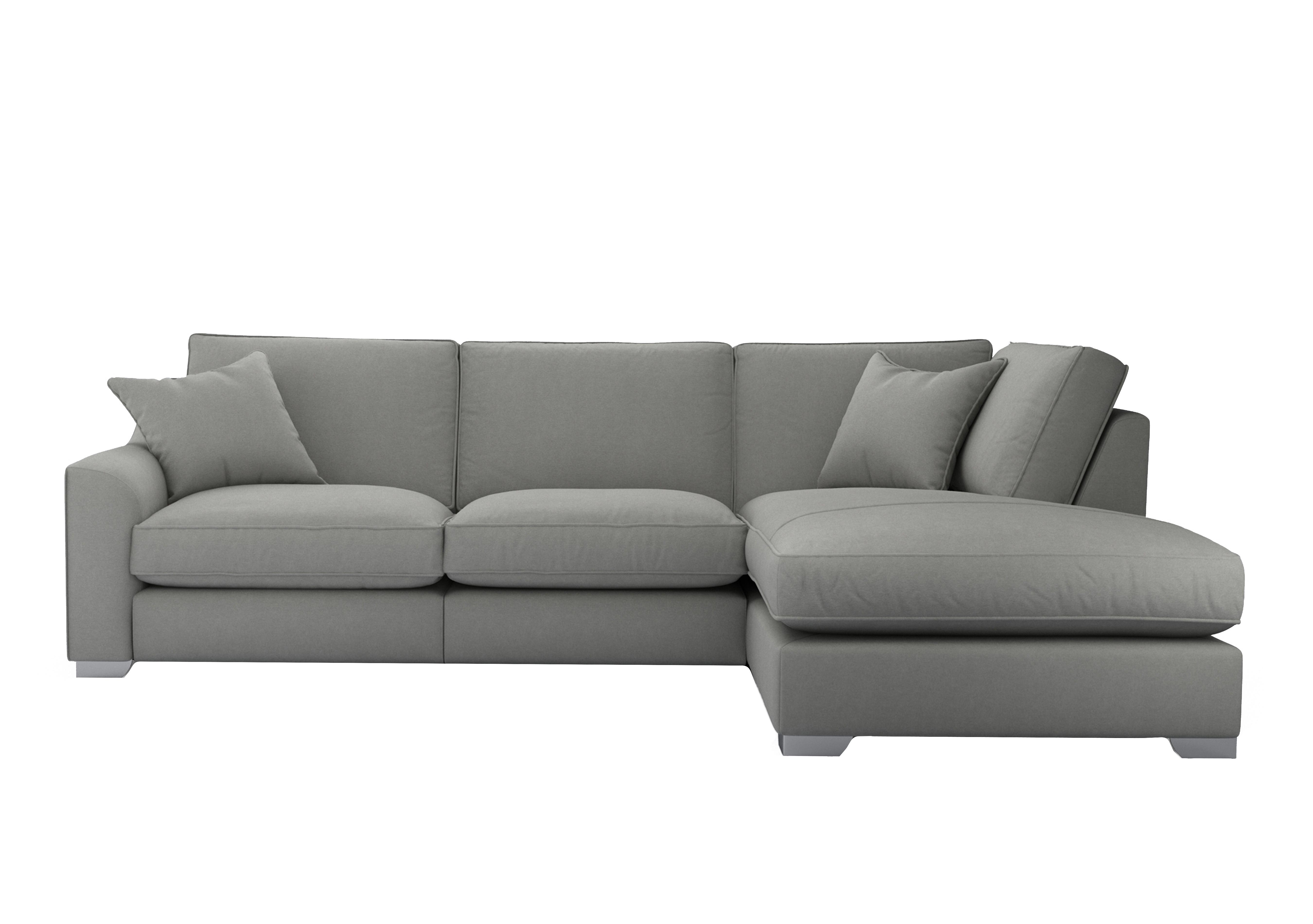 Isobel Fabric Corner Sofa with Chaise End in Ear228 Earl Grey Ch Ft on Furniture Village