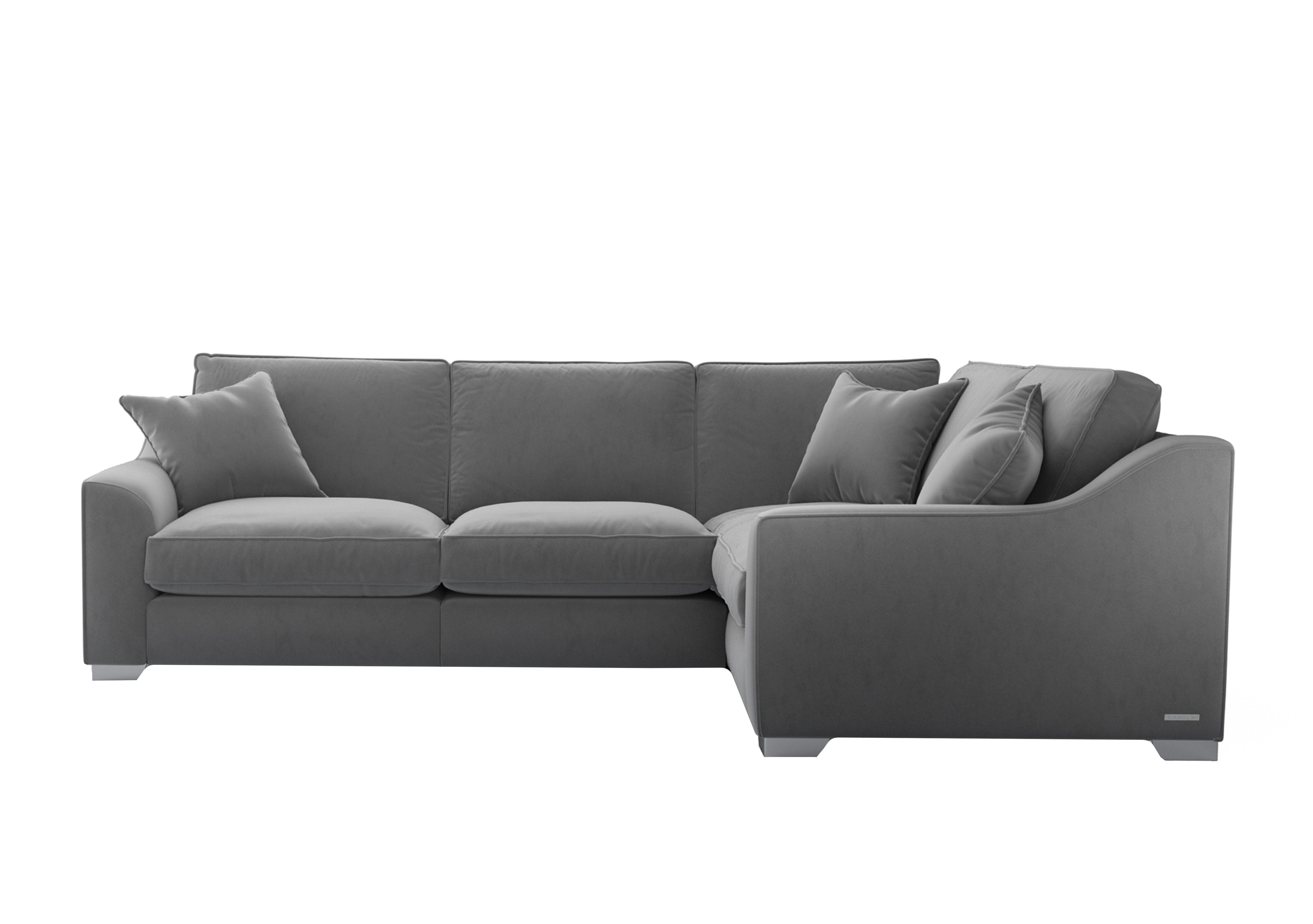 Isobel Small Fabric Corner Sofa in Koa002 Koala Cub Ch Ft on Furniture Village