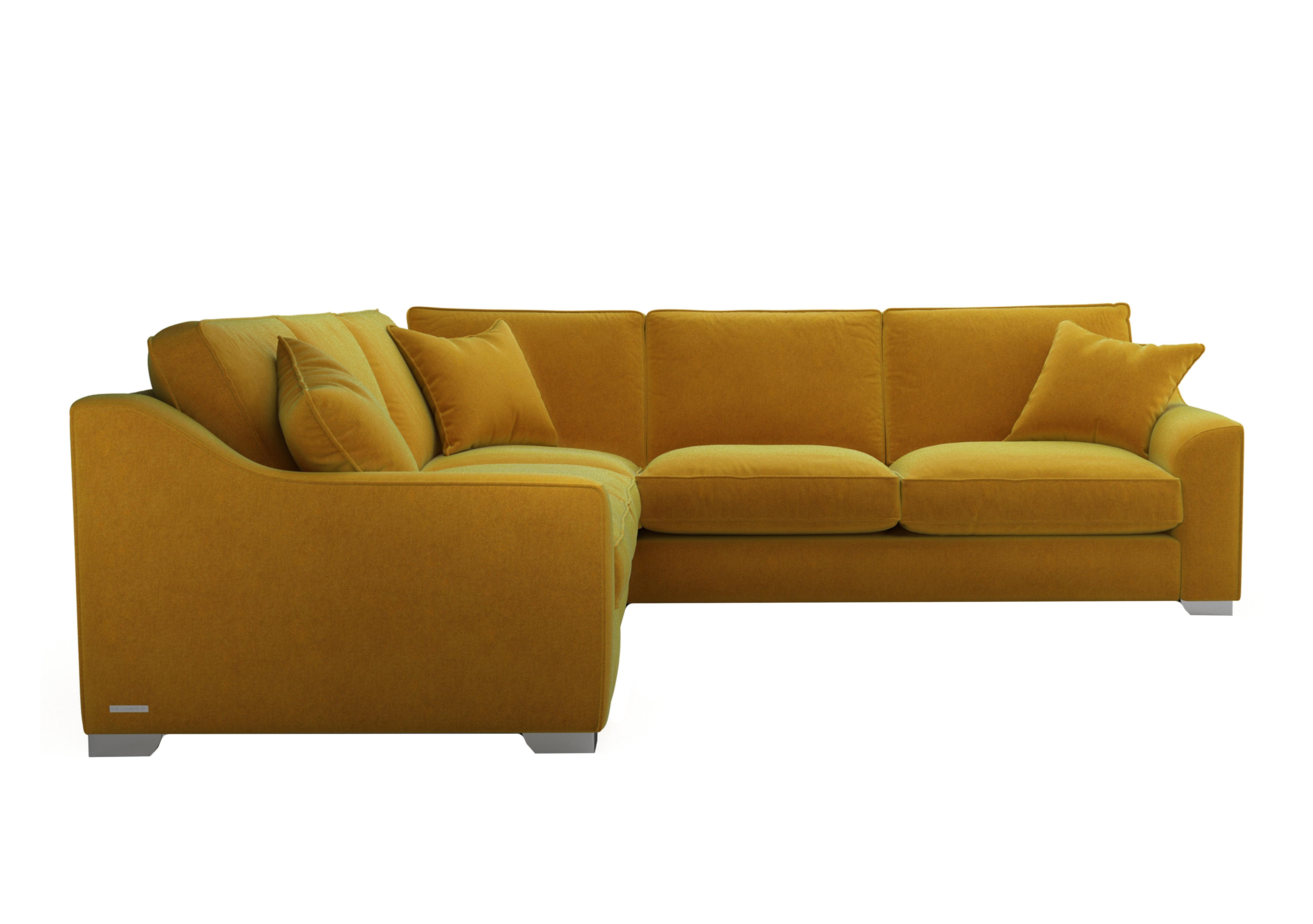 Isobel Large Fabric Corner Sofa in Gol204 Golden Spice Ch Ft on Furniture Village