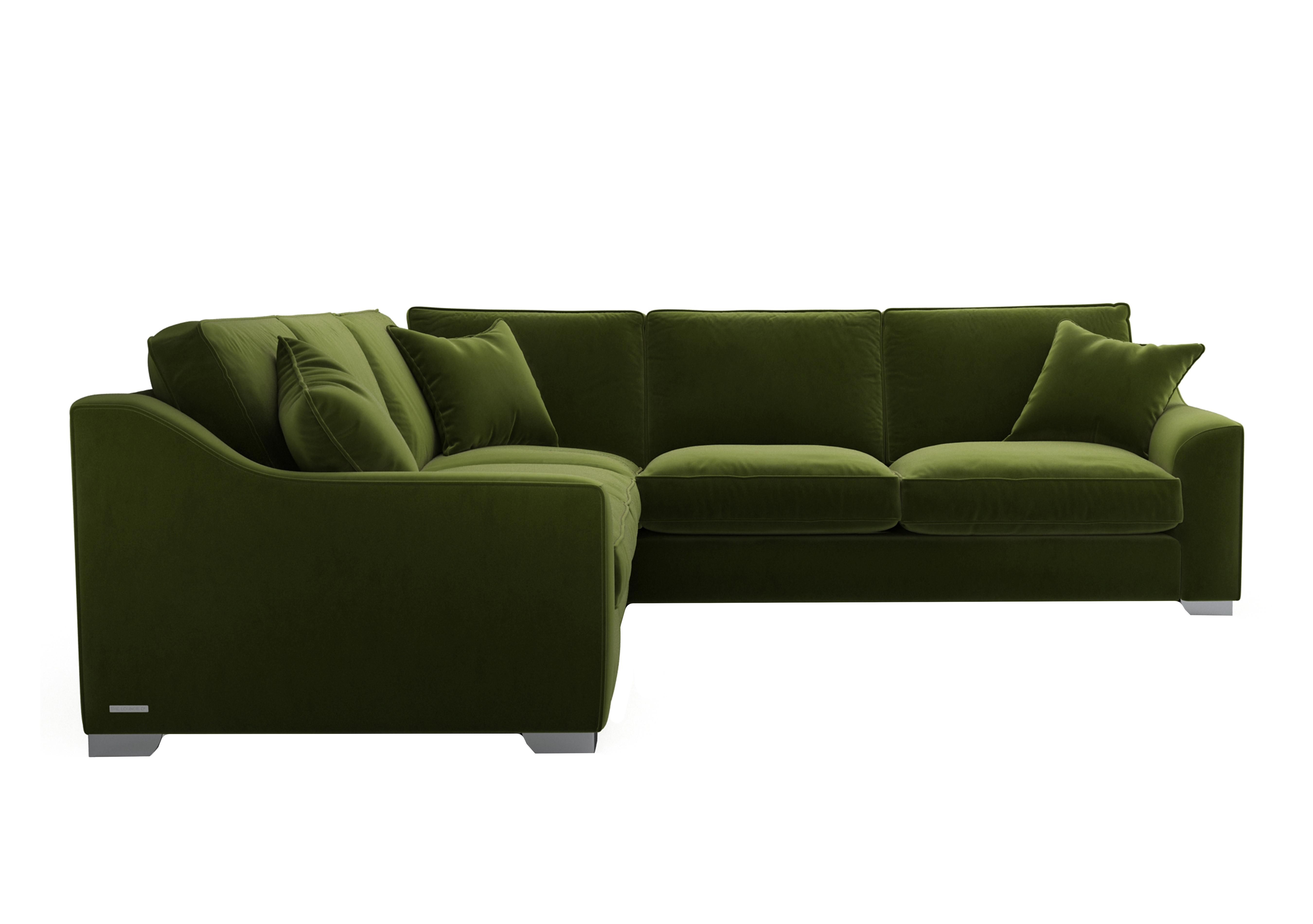 Isobel Large Fabric Corner Sofa in Woo160 Woodland Moss Ch Ft on Furniture Village