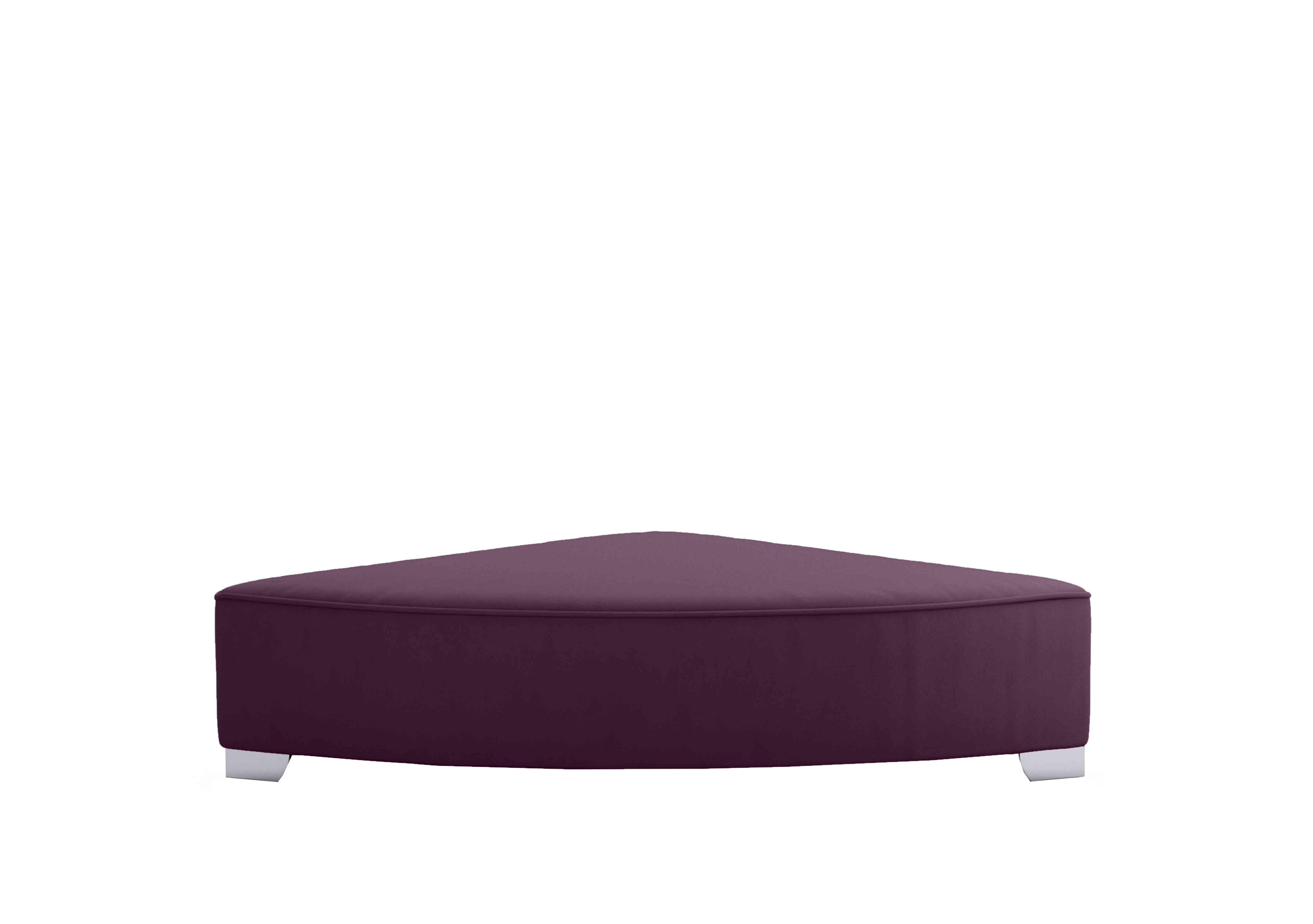 Isobel Fabric Wedge Footstool in Fro011 Frosted Grape Ch Ft on Furniture Village