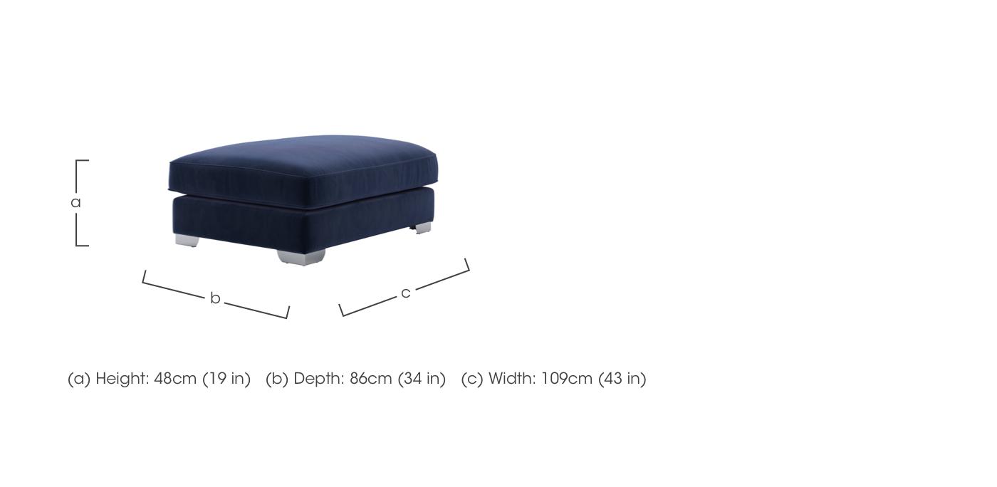 Isobel Rectangular Footstool in  on Furniture Village