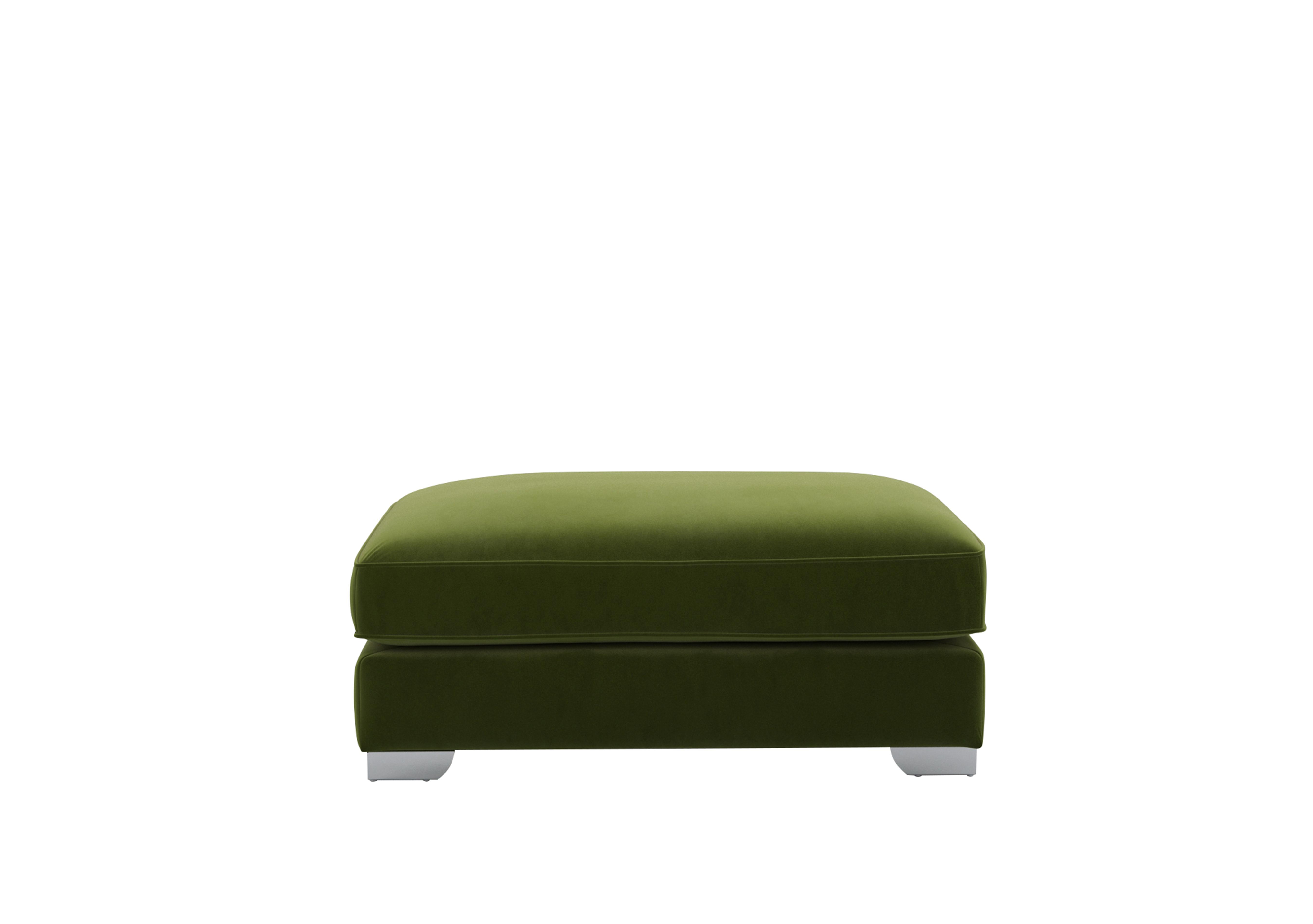 Isobel Rectangular Footstool in Woo160 Woodland Moss Ch Ft on Furniture Village