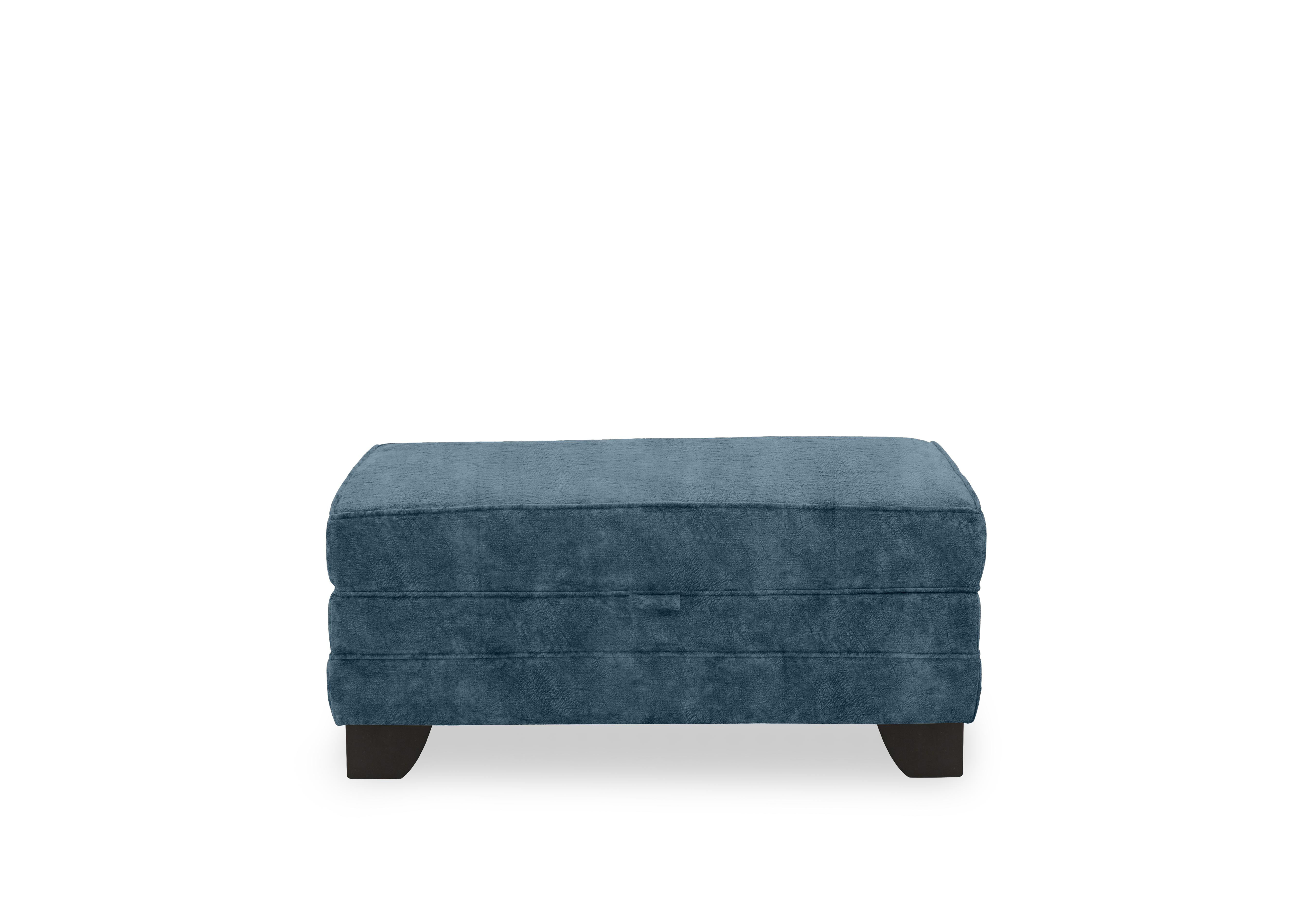 Ariana Fabric Storage Footstool in Ocean on Furniture Village