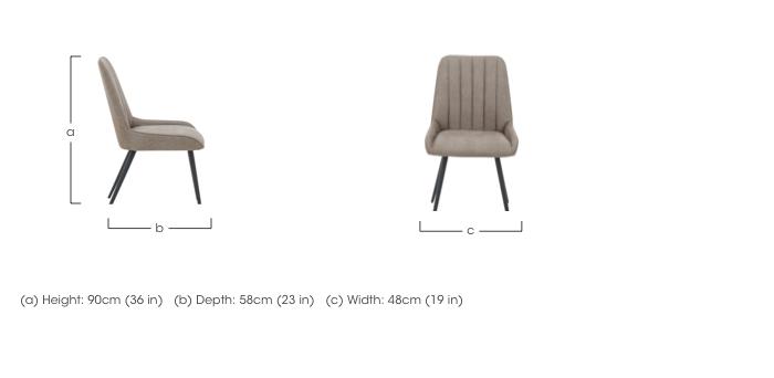 The Maverick Dining Chair in  on Furniture Village