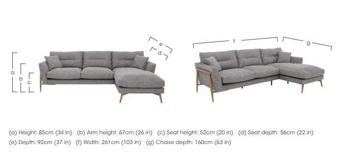 Bellaria Right Hand Facing Chaise Sofa in  on Furniture Village