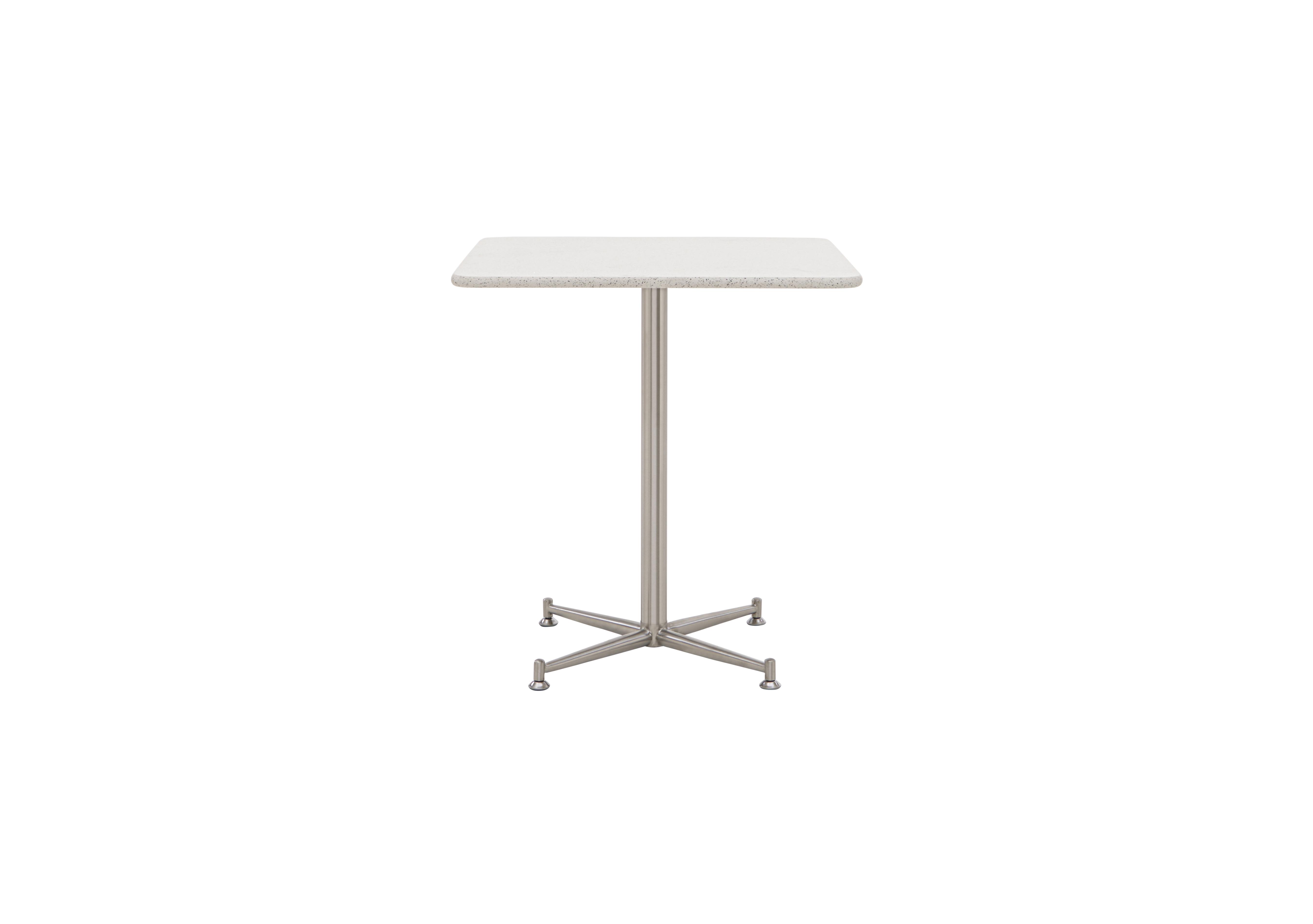 Cortina Square Dining Table in Starlight White Quartz on Furniture Village